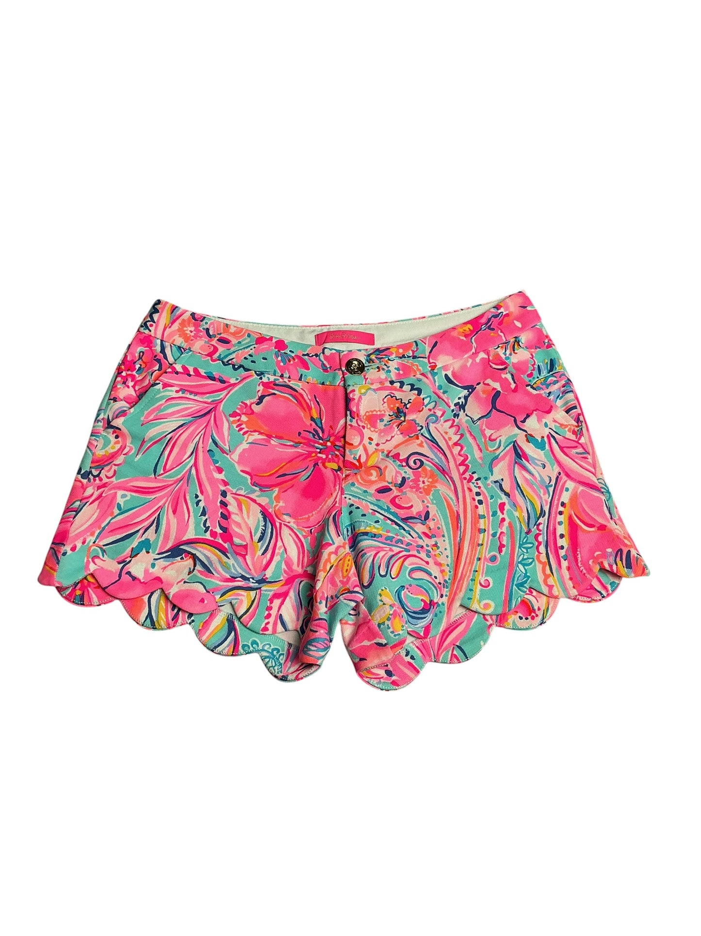 Lilly Pulitzer- 5” Buttercup Scallop Short Multi Isla De Coco Size 6