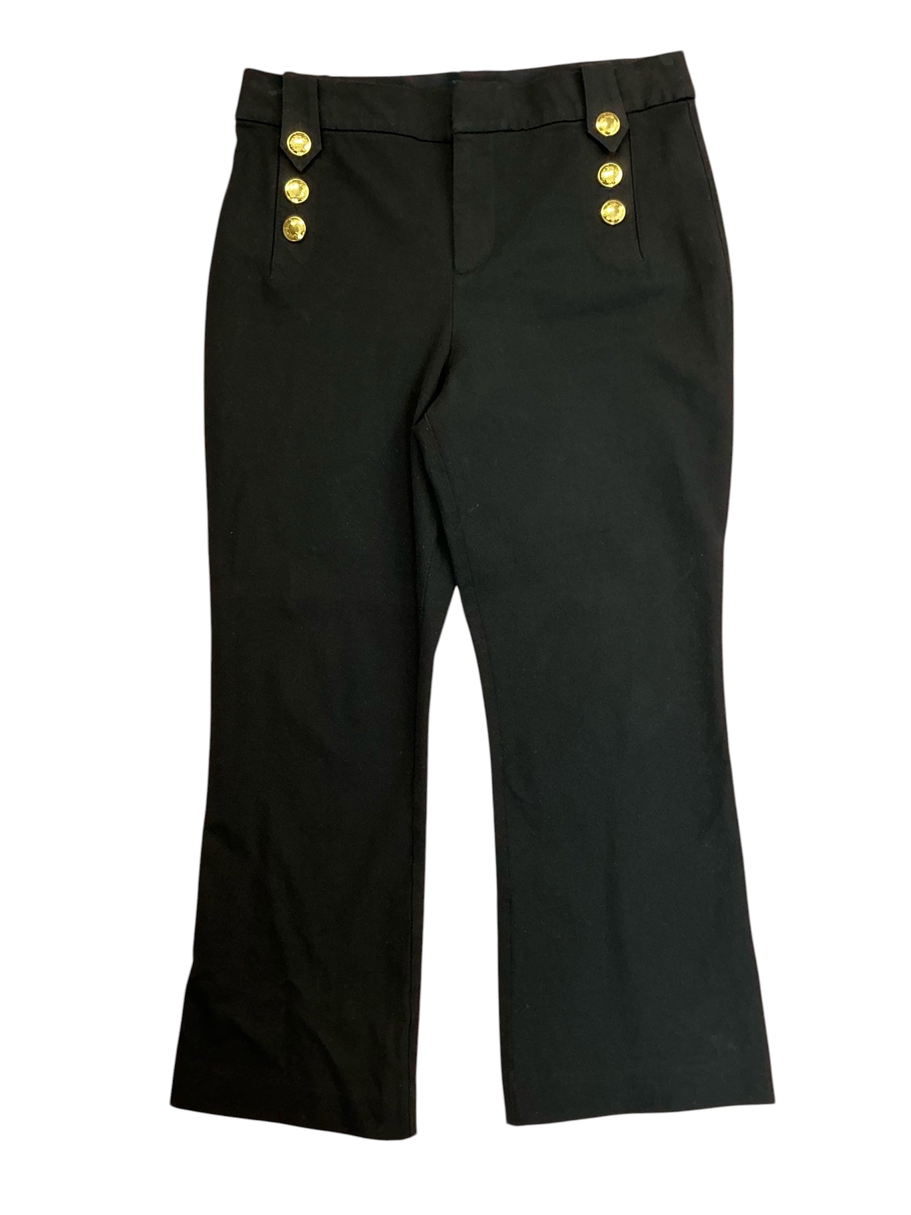 Lilly Pulitzer Parrish Crop Flare Pants Noir Black - Size 14