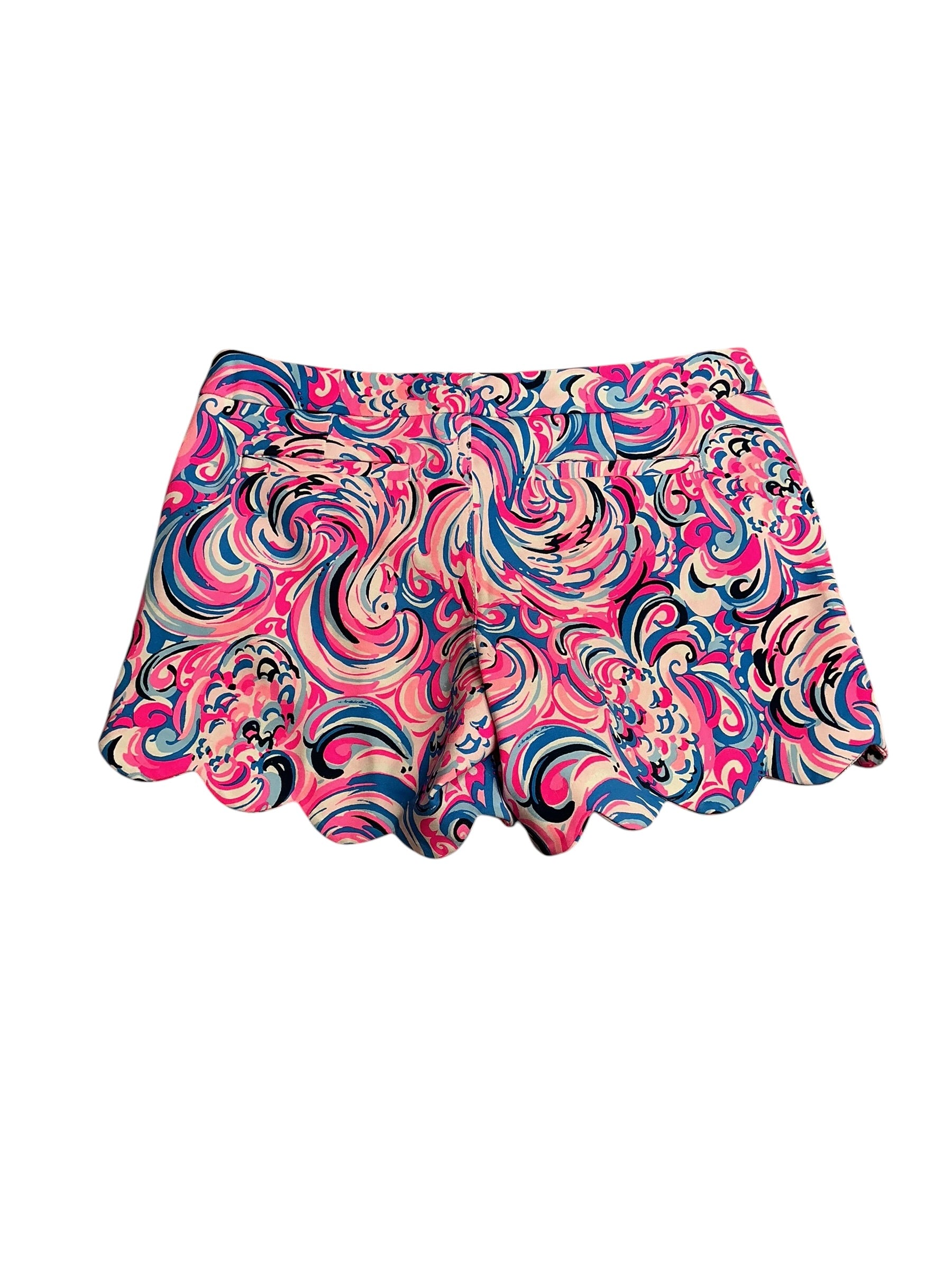 Lilly Pulitzer- Buttercup Knit Short Raz Berry Flamingoals Size 8