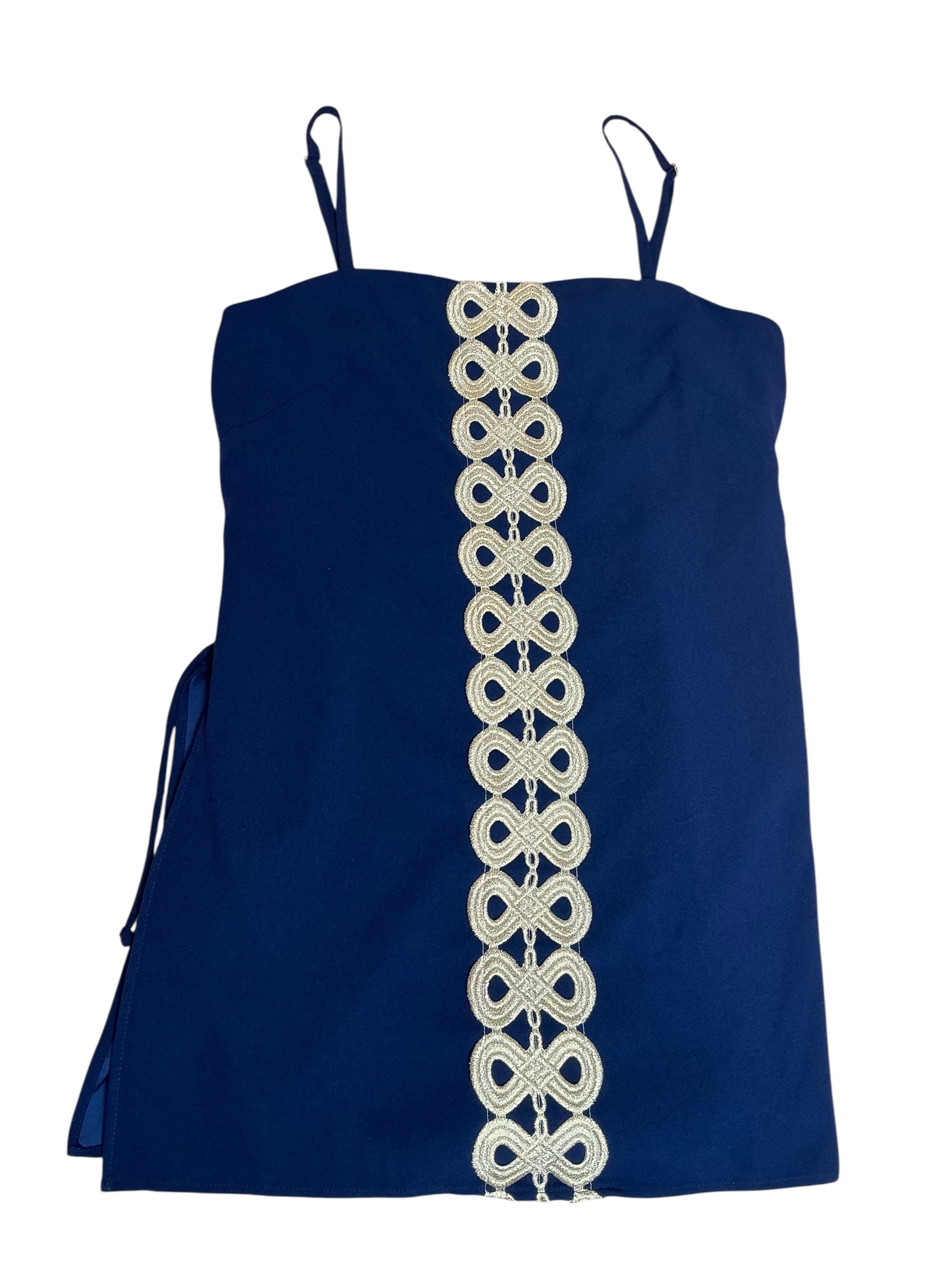 Lilly Pulitzer Sahar Romper True Navy - Size 12