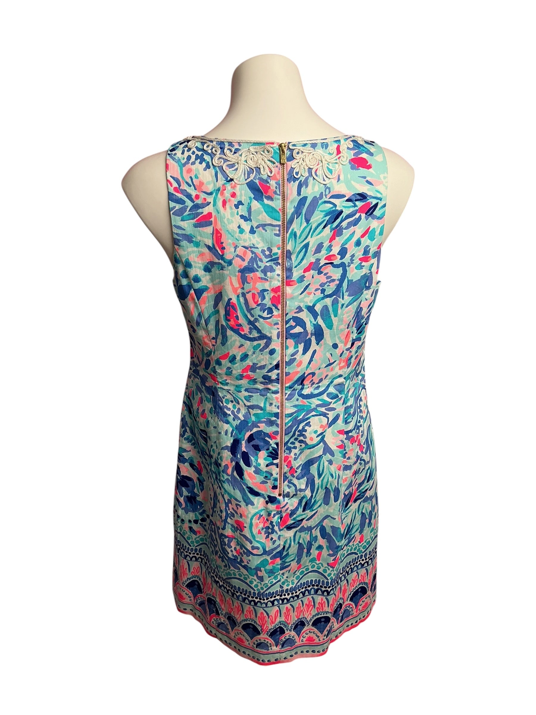 Lilly Pulitzer NWT Gabby Shift - Breakwater Tint Party Wave Engineered Shift  - Size 8