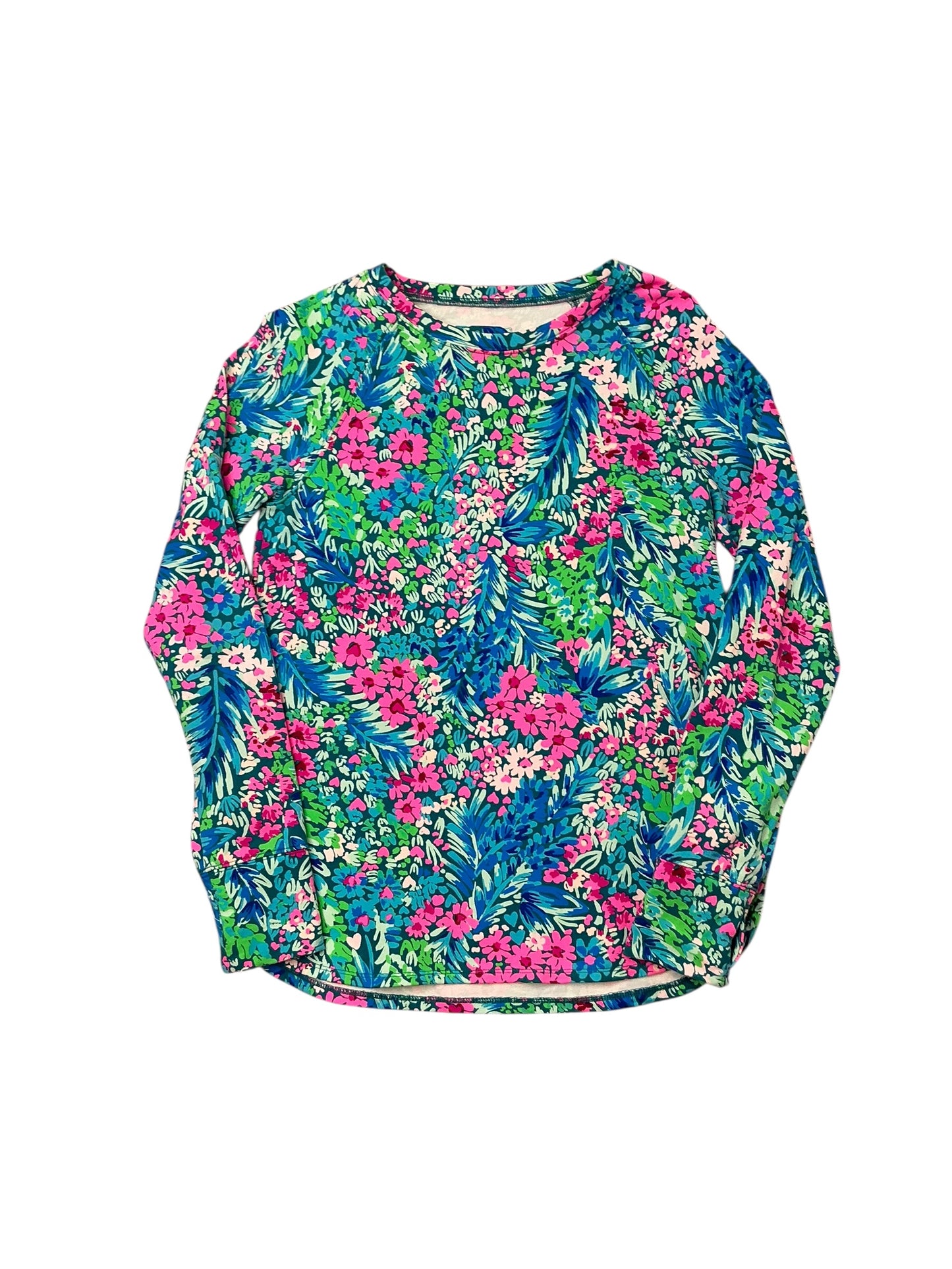 Lilly Pulitzer Blythe Pullover UPF 50+ - Multi Tiny Garden - Size S