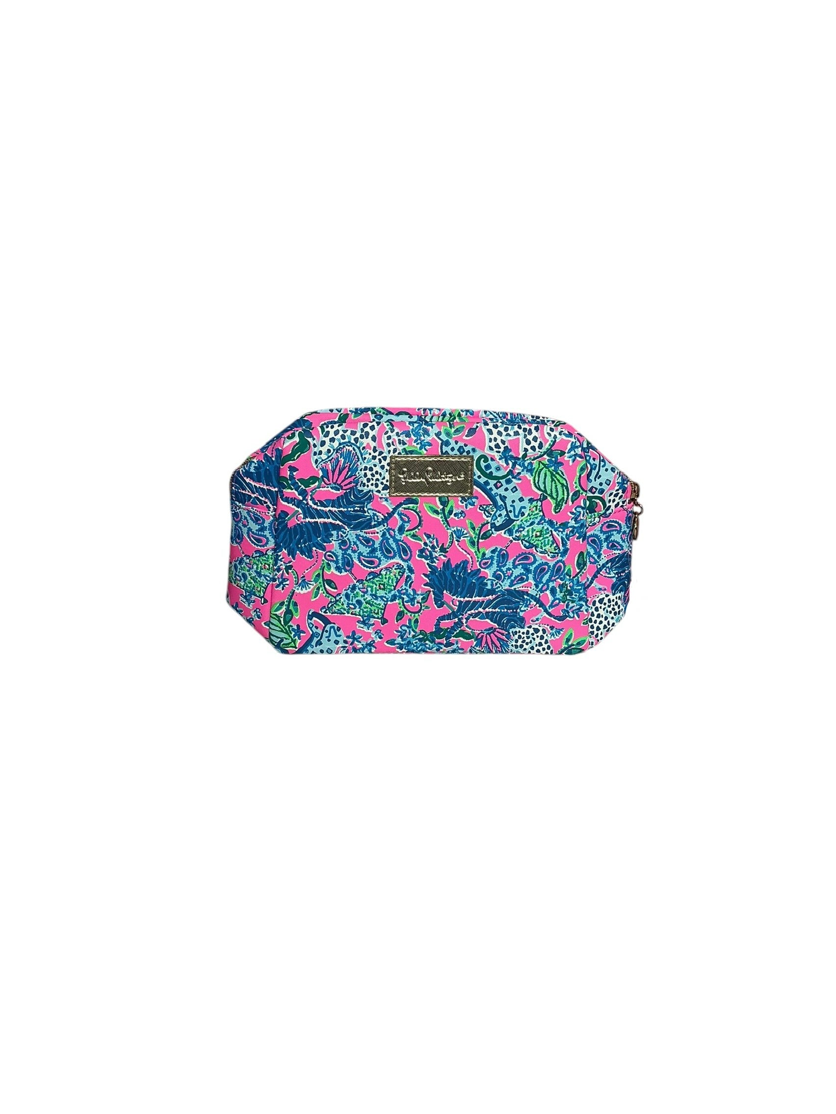 Lilly Pulitzer Travel Cosmetic Pouch Jungle Hoppin