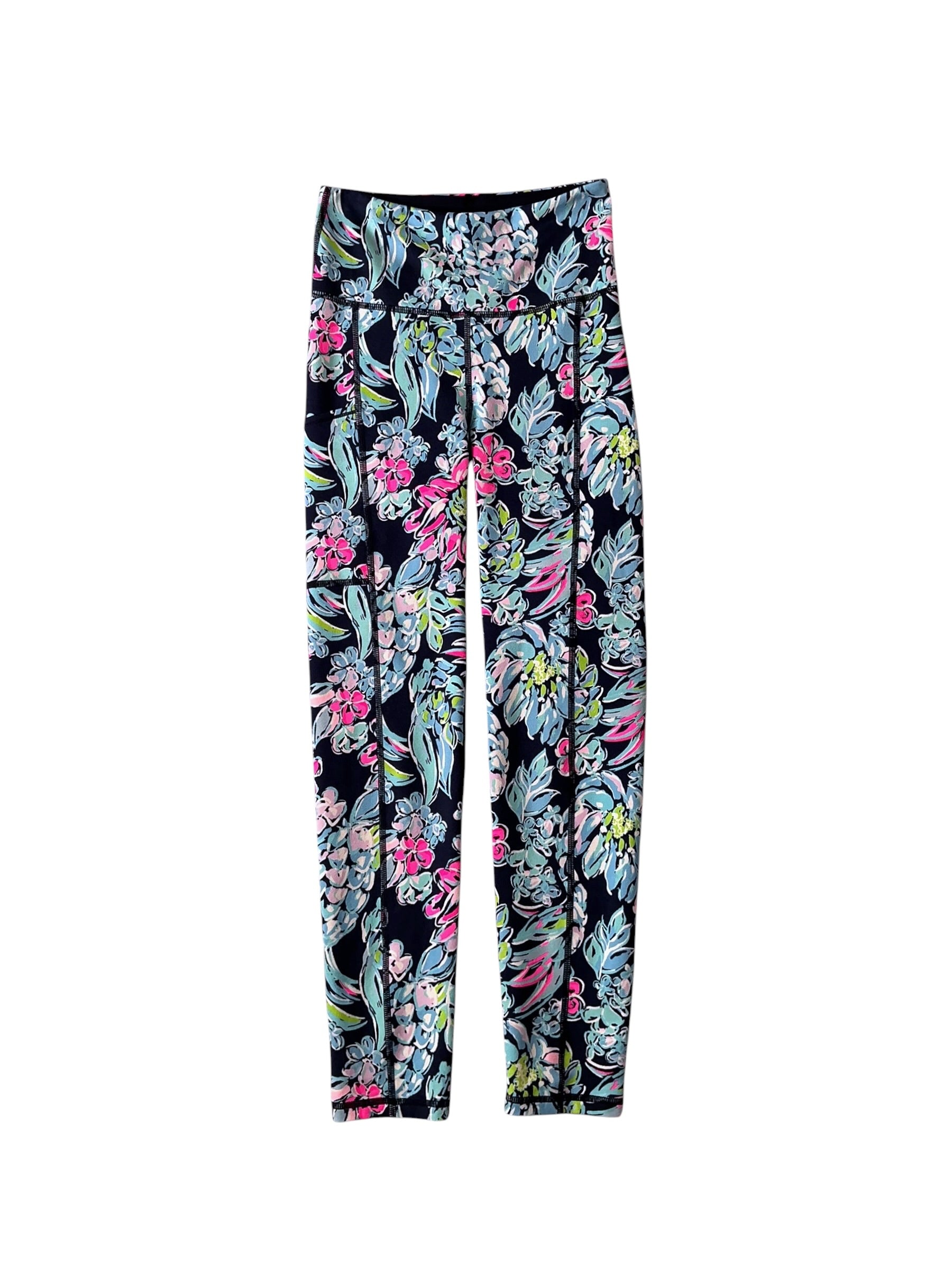 Lilly Pulitzer Luxletic Weekender High Rise Leggings Garden Getaway - Size XXS
