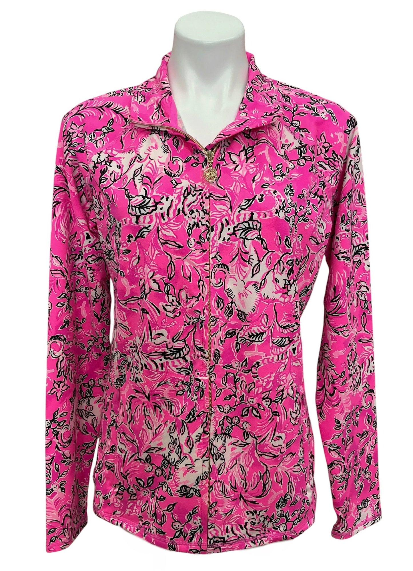 Lilly Pulitzer Luxletic Serena Jacket Purposefully Pink - Size L