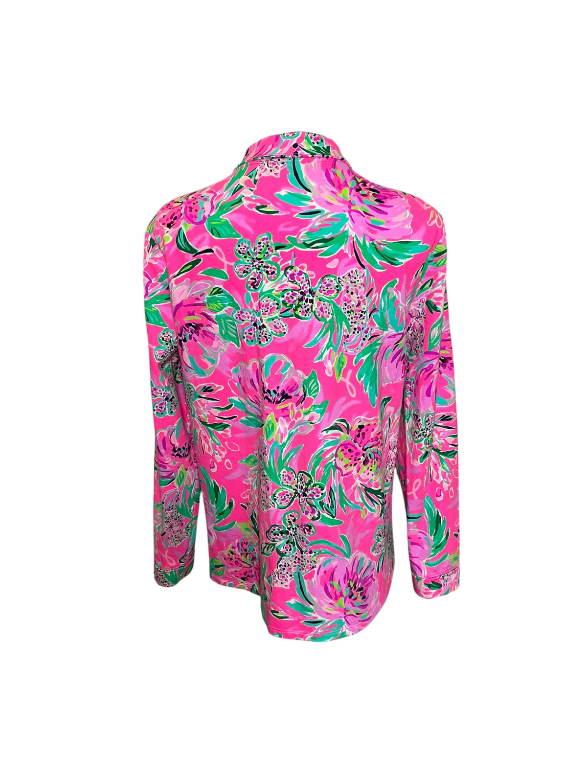Lilly Pulitzer Leona UPF 50+ Full-Zip Jacket Cockatoo Pink Paws for a Cause - Size XXL