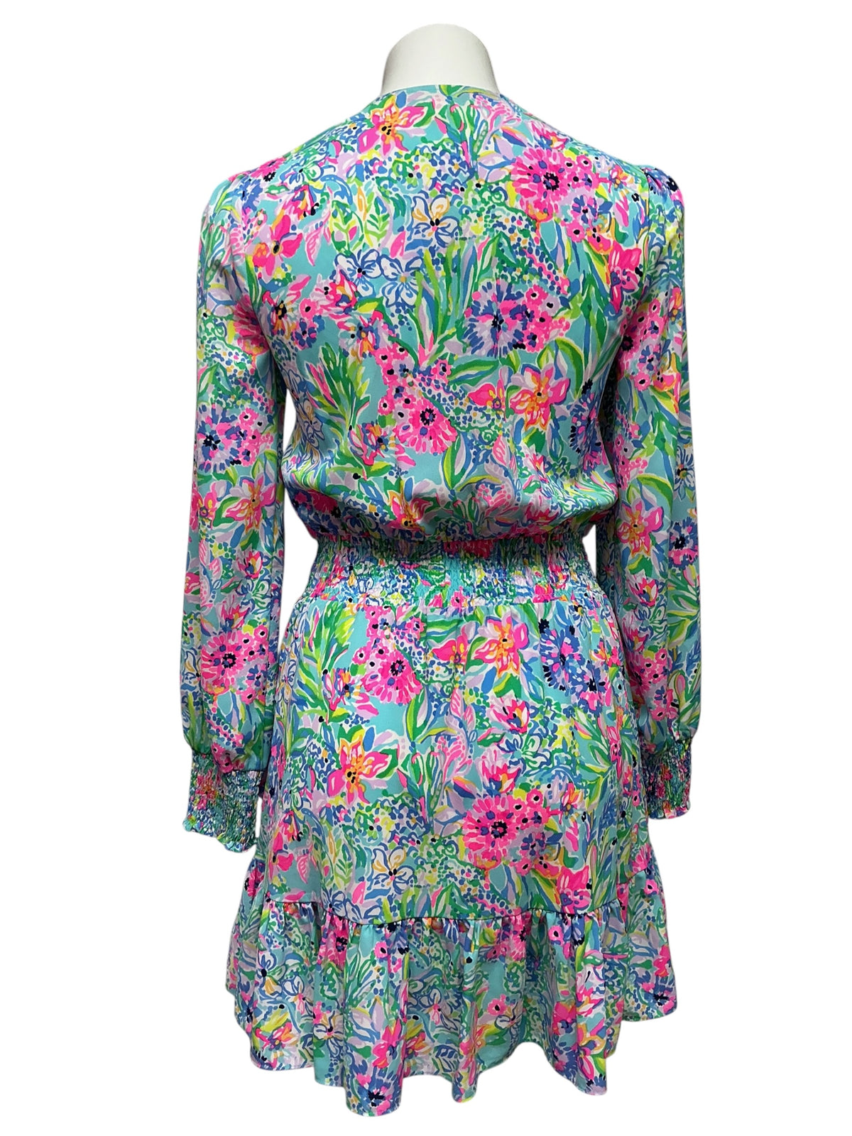 Lilly Pulitzer Cristiana Stretch Dress Amalfi Blue Alligator Isle - Size 0