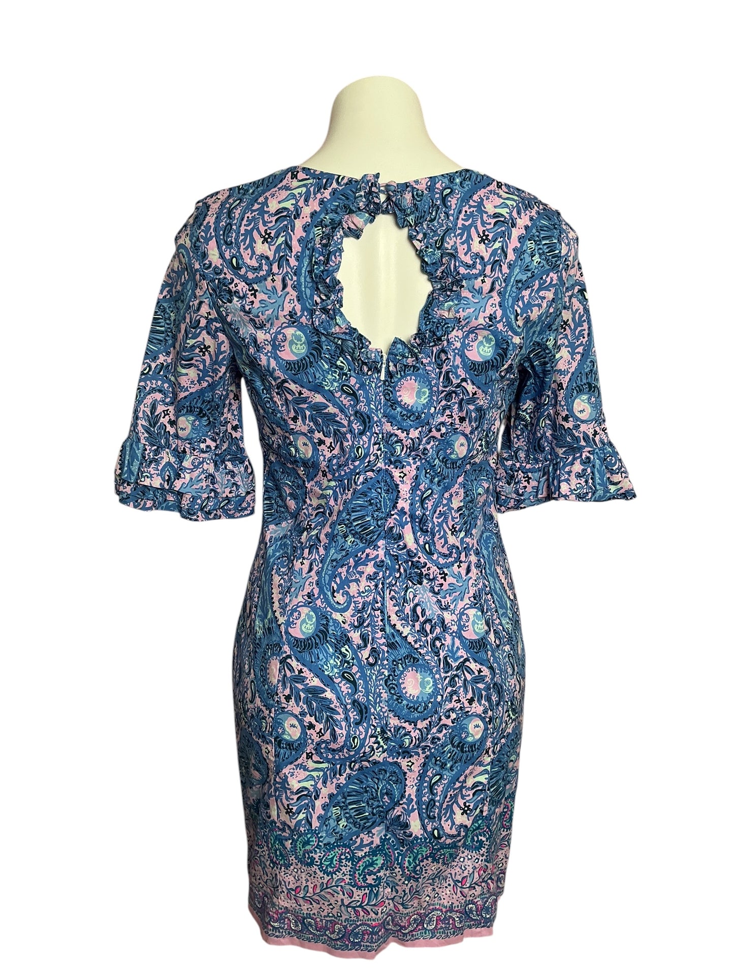 Lilly Pulitzer Fiesta Stretch Shift Dress Hello Sunshine - Size 2