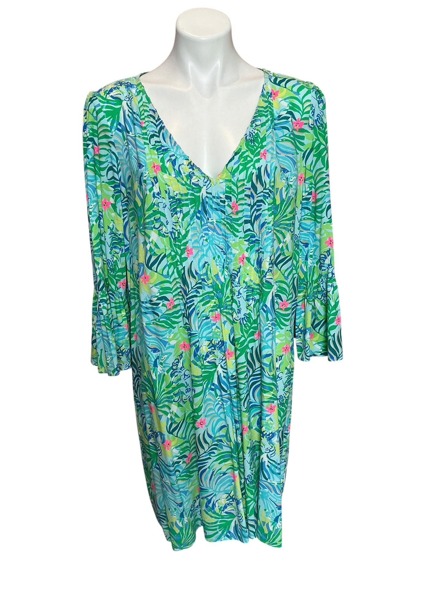 Lilly Pulitzer Danika Tunic Dress Sun Of A Bun - Size 16