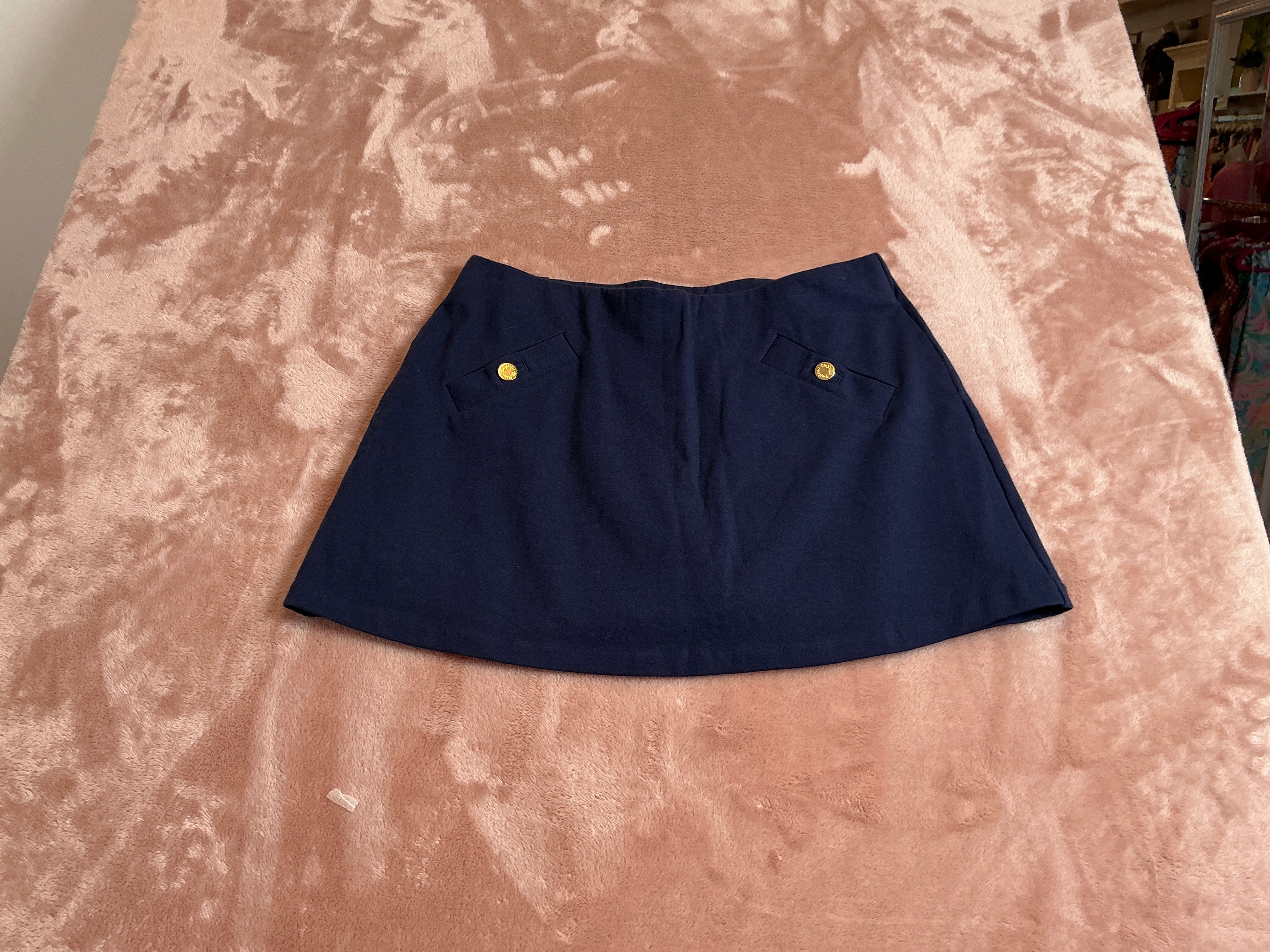 Lilly Pulitzer NWT Madison Skort True Navy - Size L