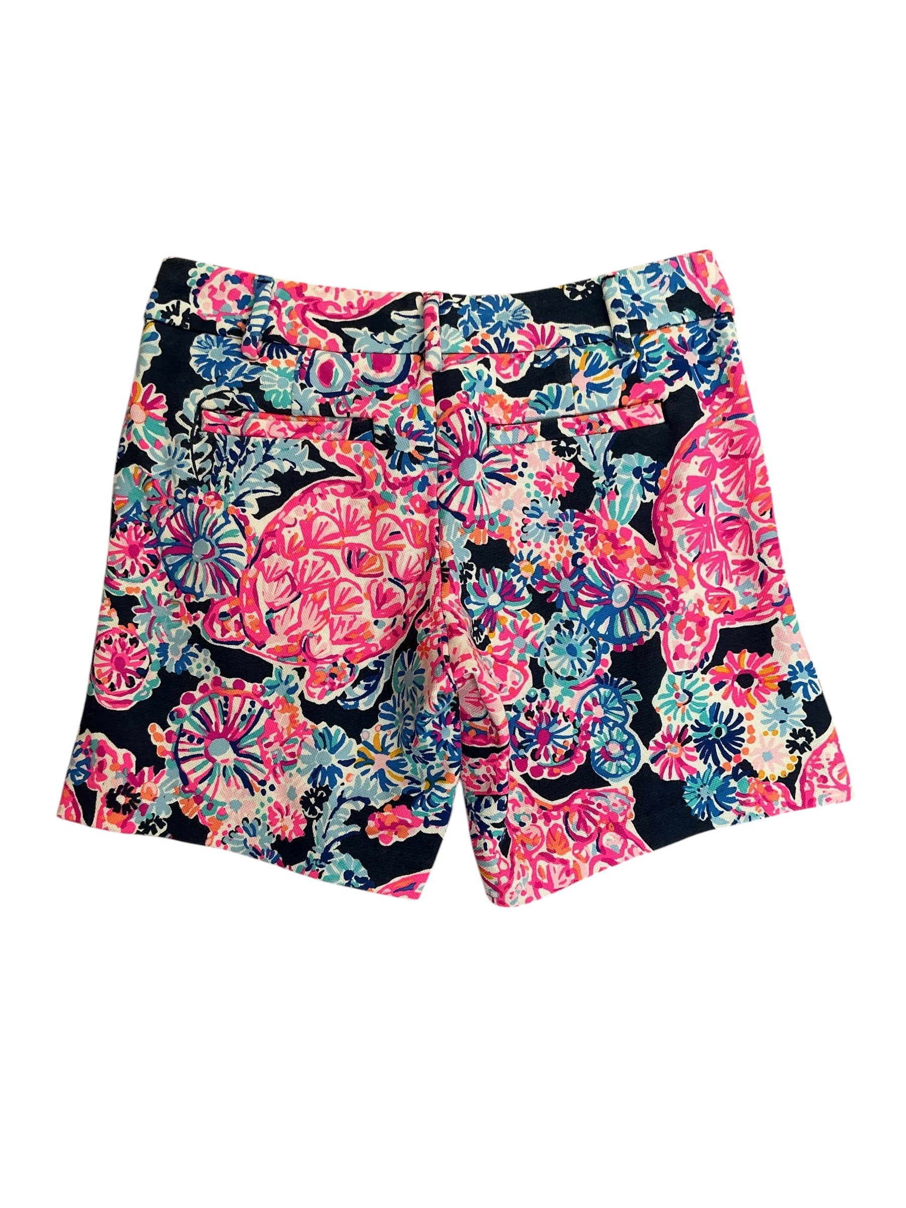 Lilly Pulitzer Jayne Knit Shorts High Tides Good Vibes - Size 00