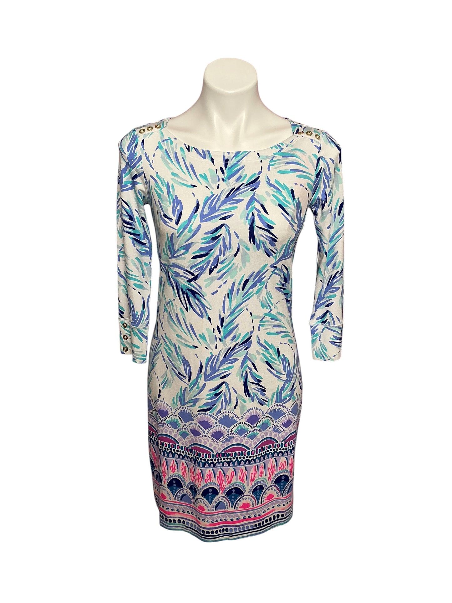 Lilly Pulitzer NWT UPF 50+ Sophie Dress Resort White Flock Together Engineered Sophie - Size S