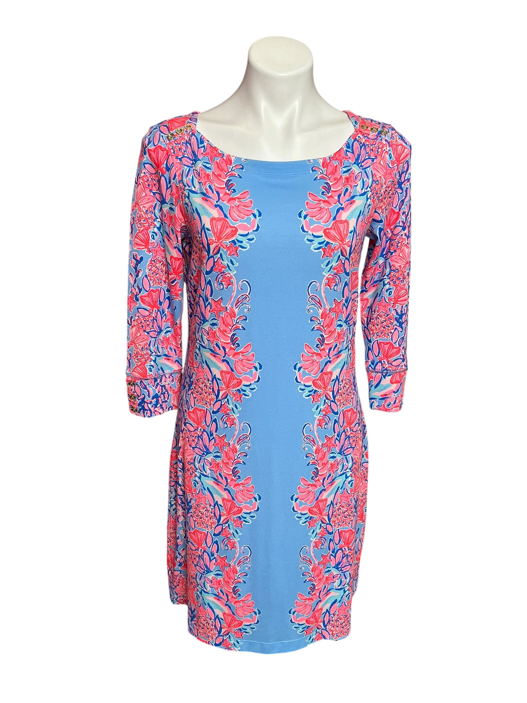 Lilly Pulitzer Sophie Shift Dress Shrimply The Best - Size M