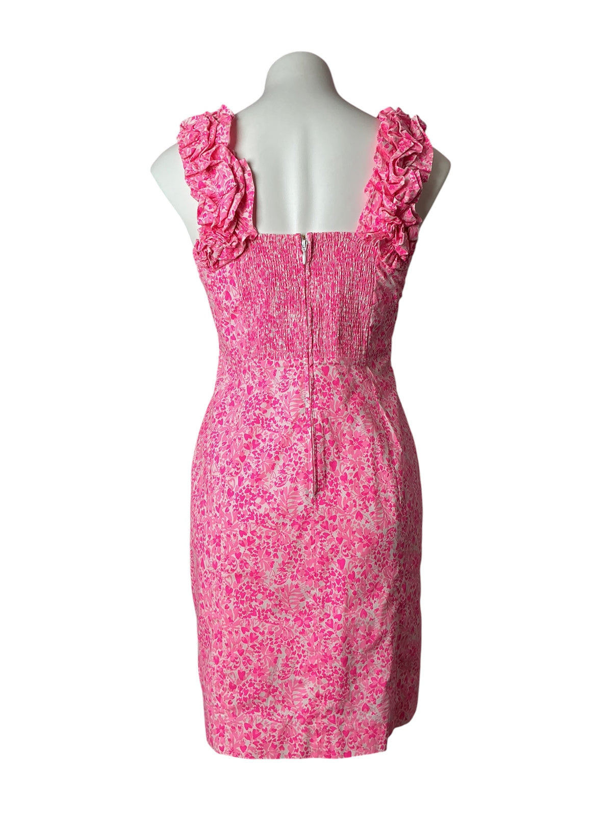 Lilly Pulitzer Regina Stretch Shift Dress Pink Shandy Invest A Gator - Size 8