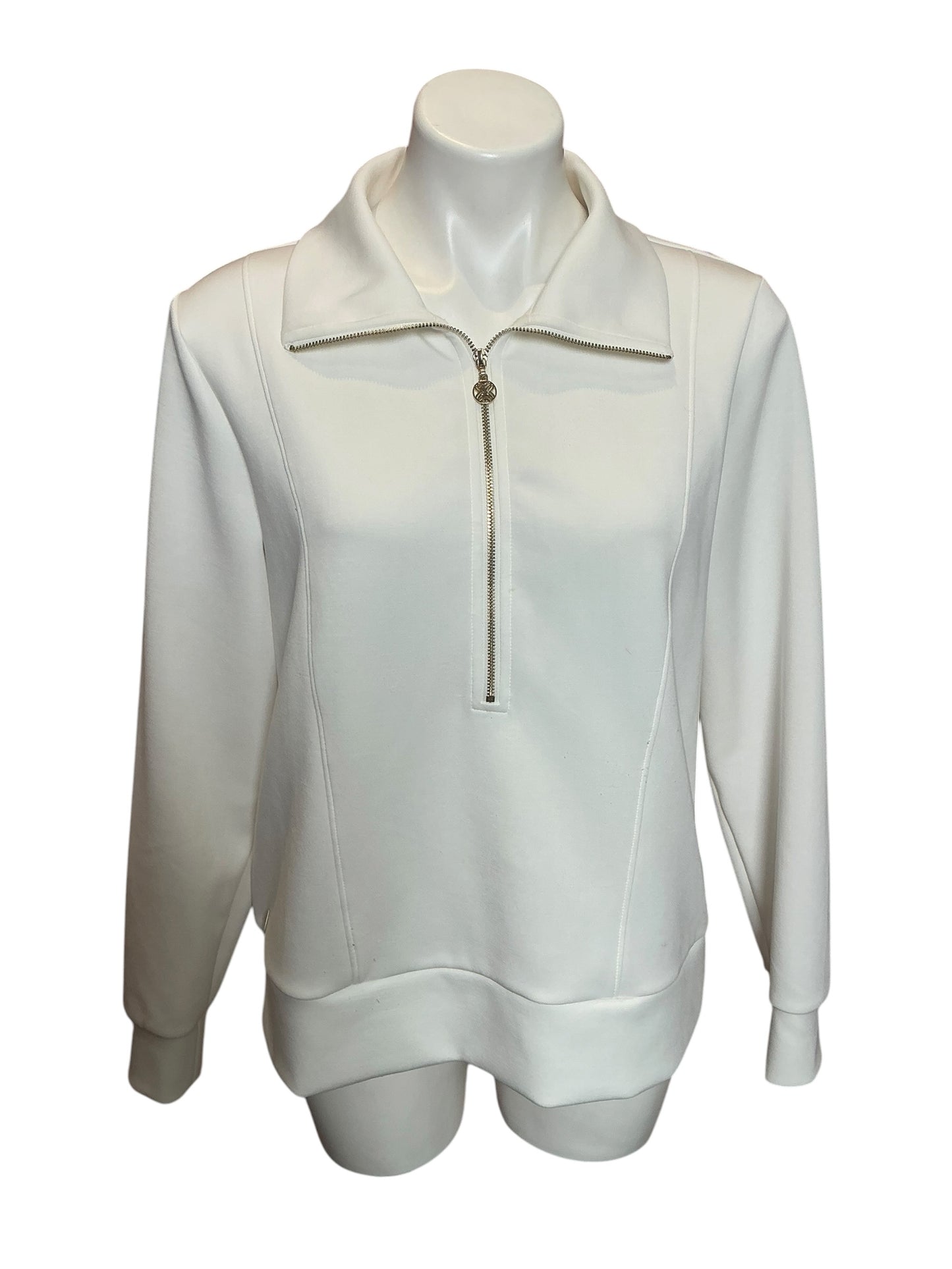 Lilly Pulitzer Eleni UPF 50+ Half-Zip Pullover Coconut - Size M
