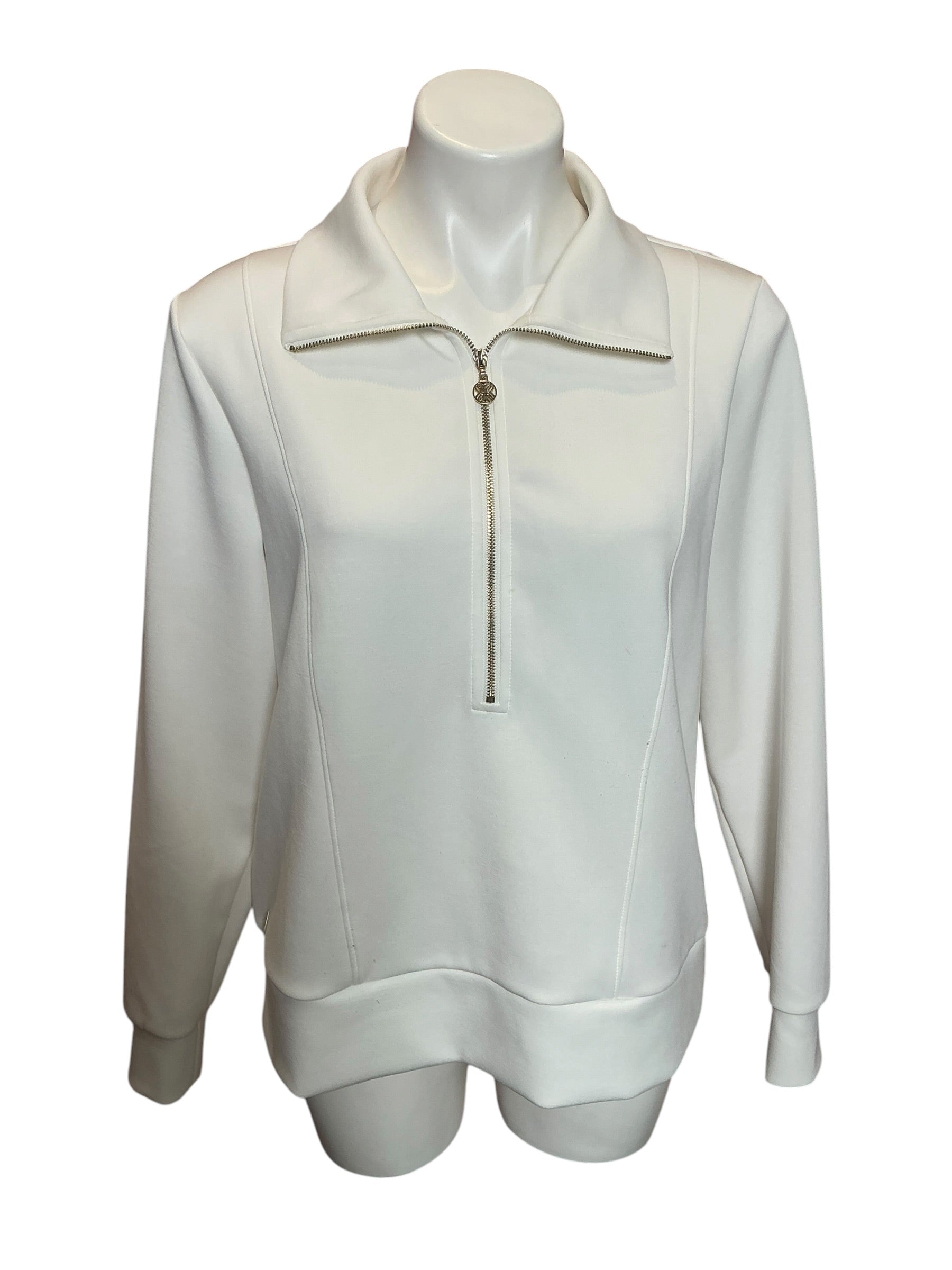 Lilly Pulitzer Eleni UPF 50+ Half-Zip Pullover Coconut - Size M