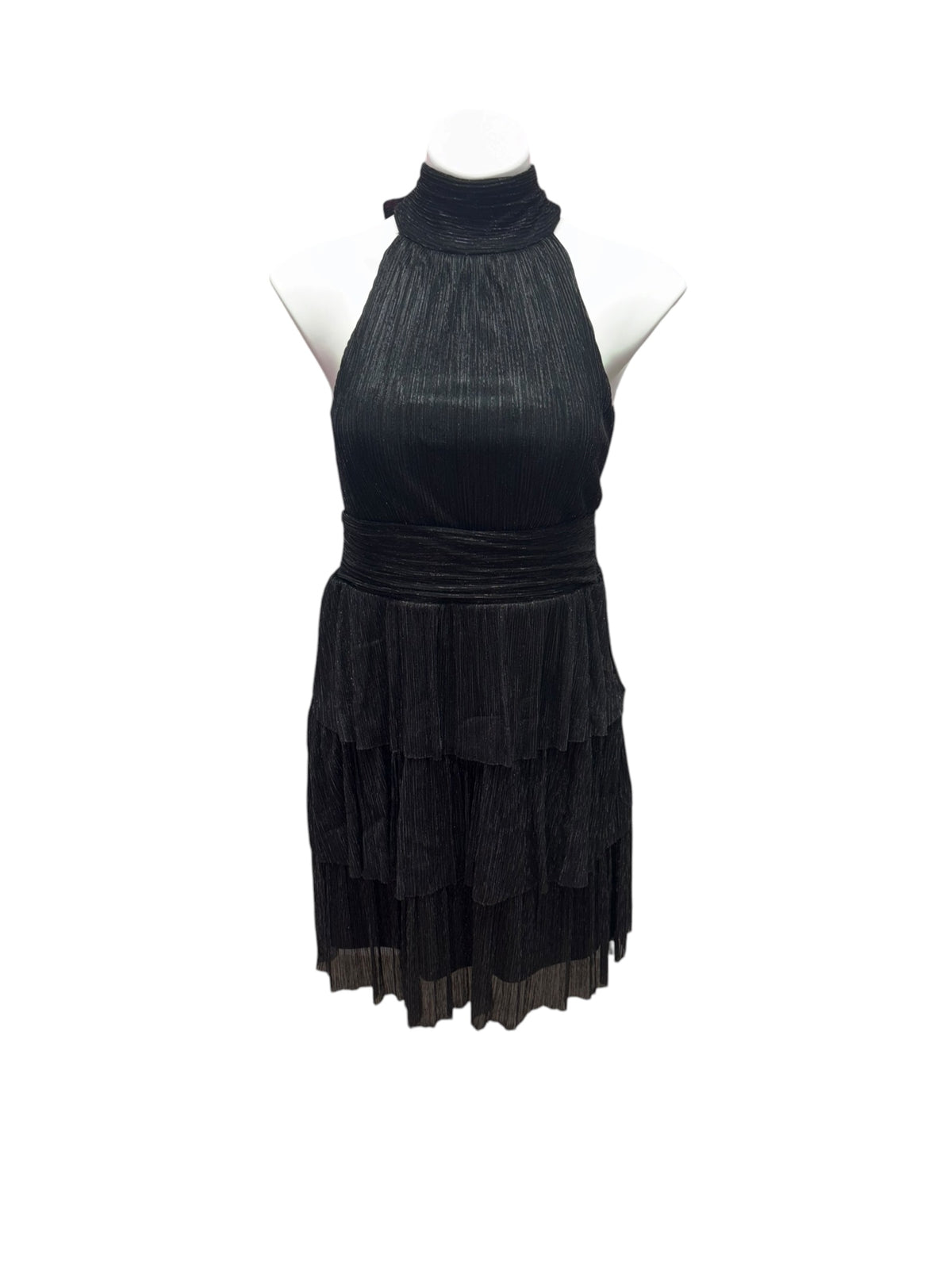 Lilly Pulitzer NWT Wyn Dress Noir Black Metallic Knit Crinkle - Size 4
