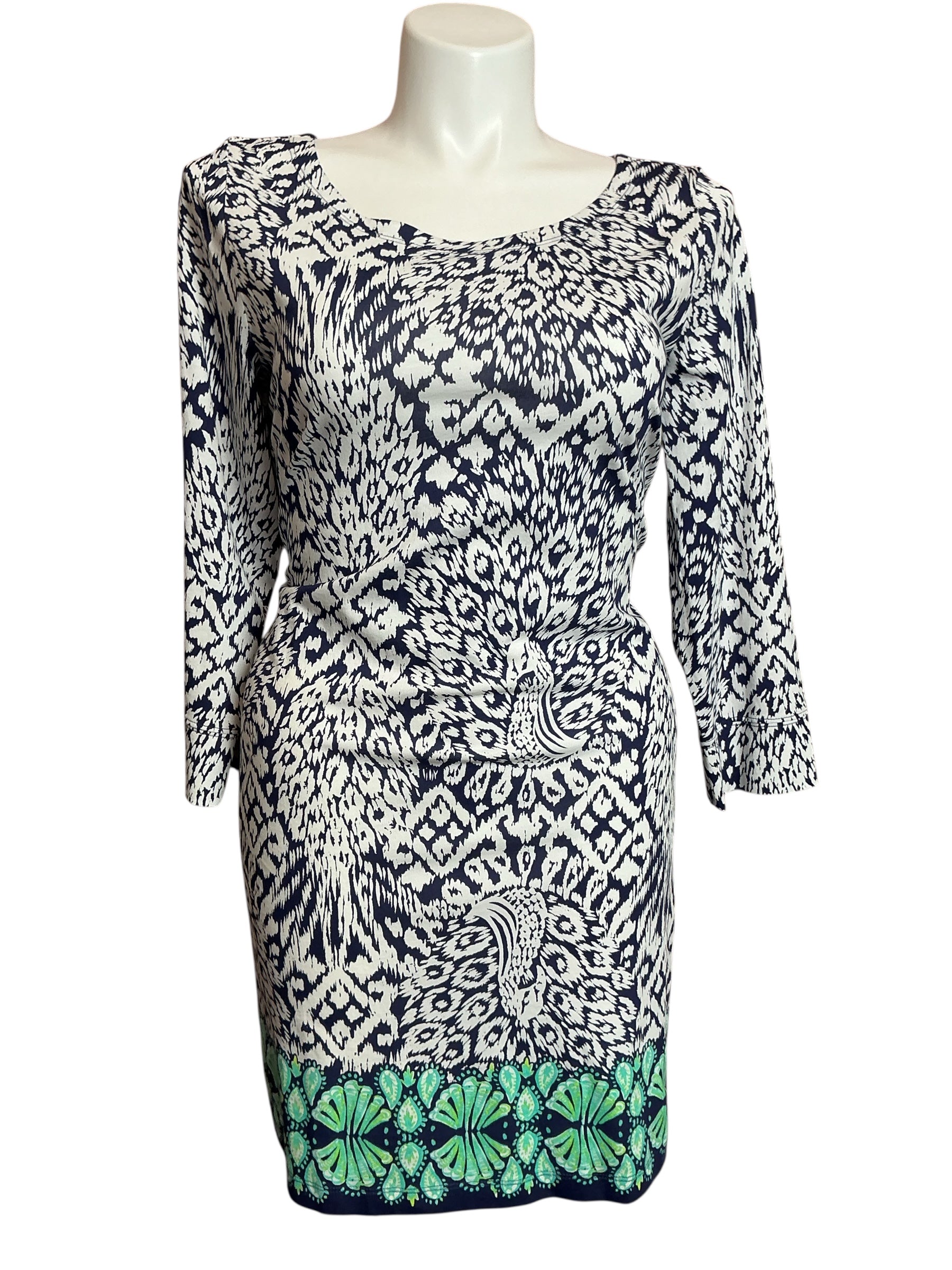 Lilly Pulitzer Hollee Dress Iris Blue Zanzibar Zoo - Size XL