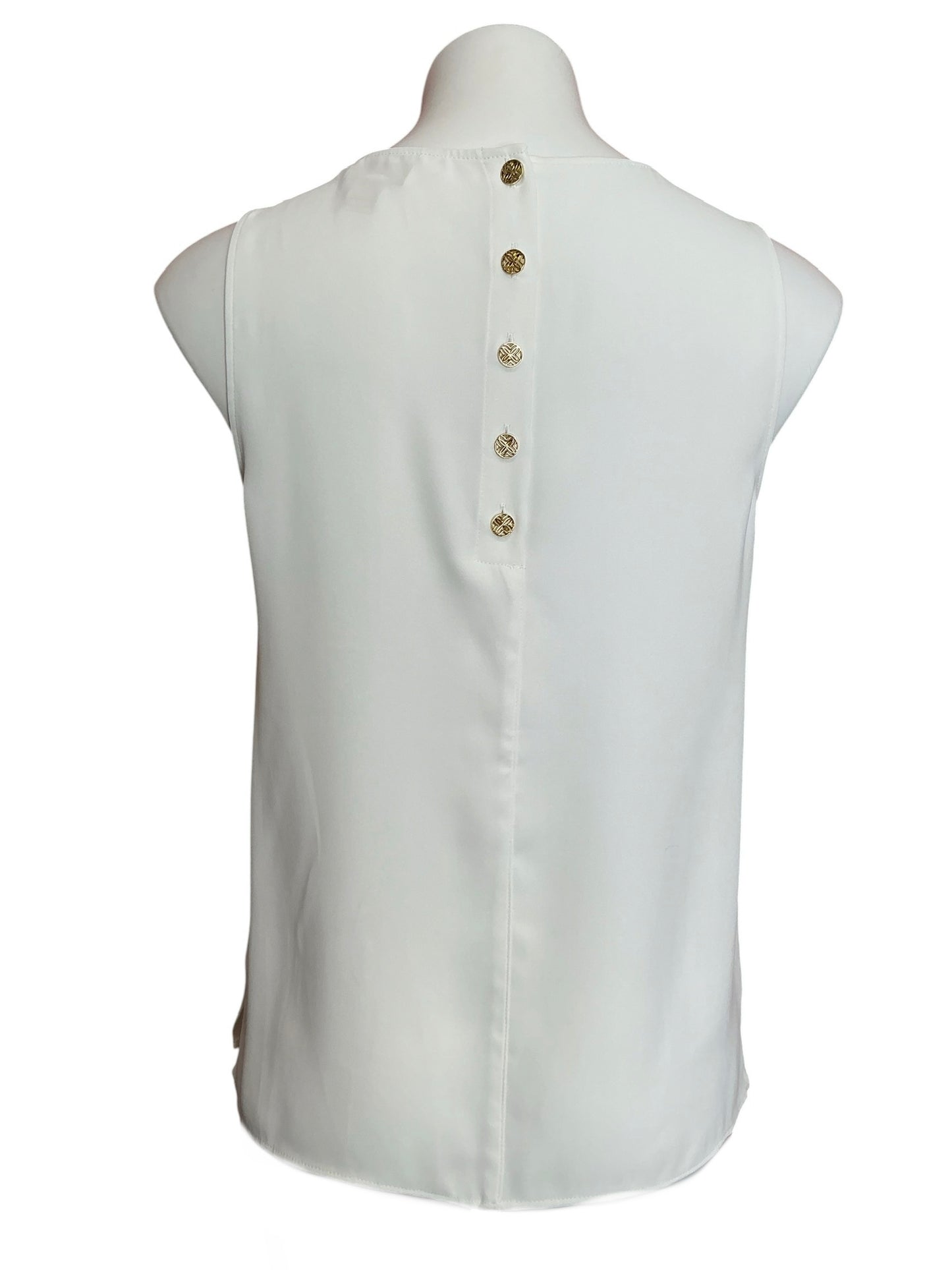 Lilly Pulitzer Sleeveless Elsa Silk Top Resort White - Size XS