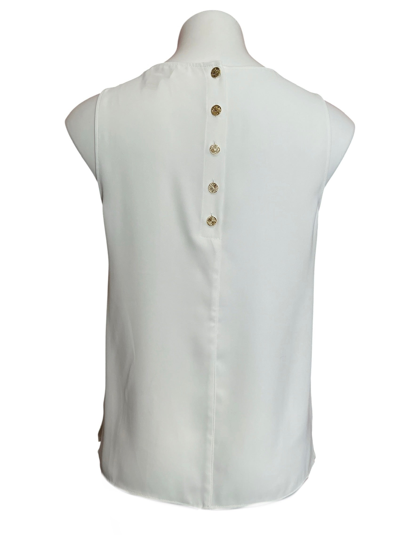 Lilly Pulitzer Sleeveless Elsa Silk Top Resort White - Size XS