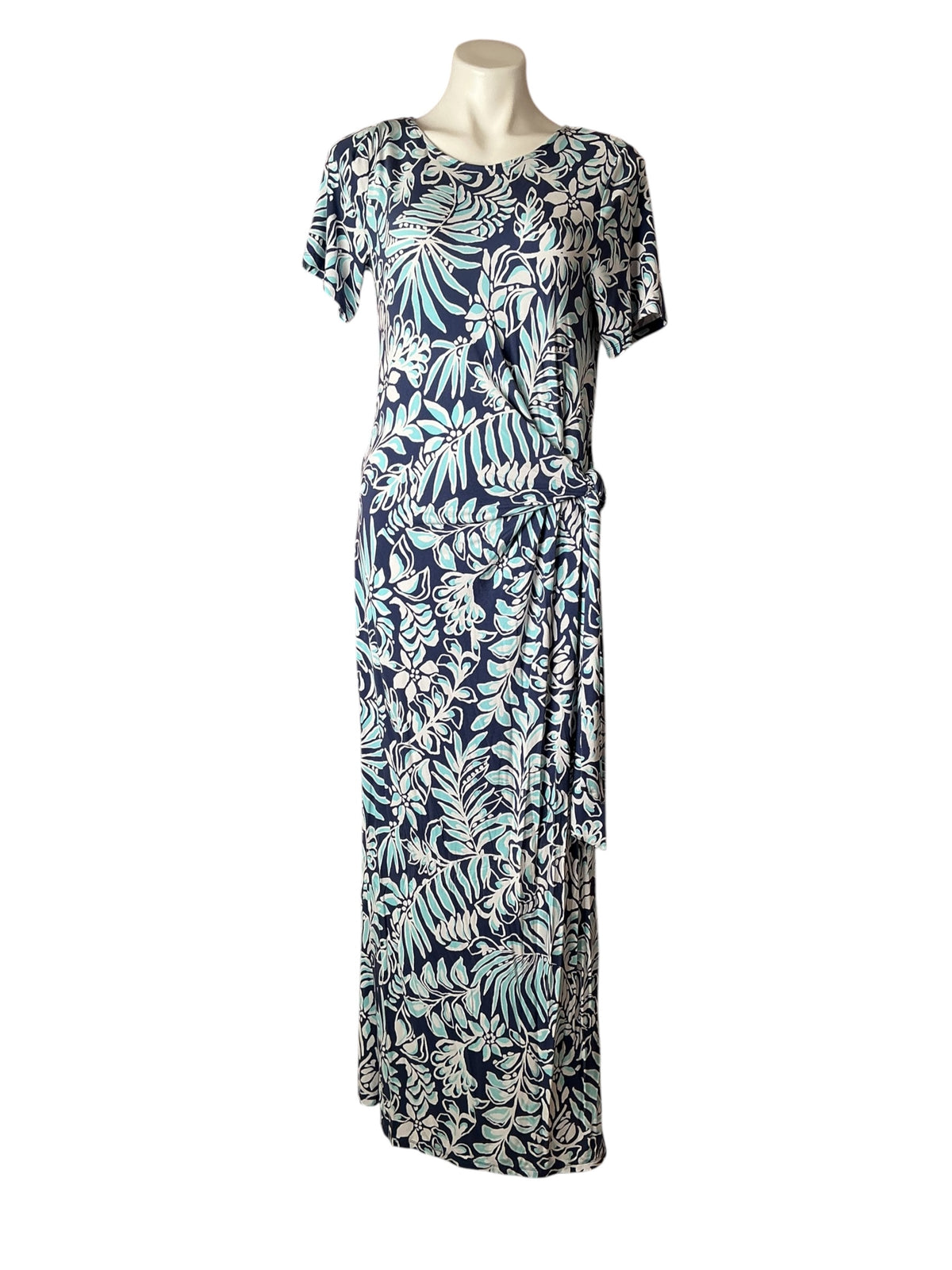 Lilly Pulitzer Chace Maxi Dress Sapphire Pool Summer Shorelines - Size L