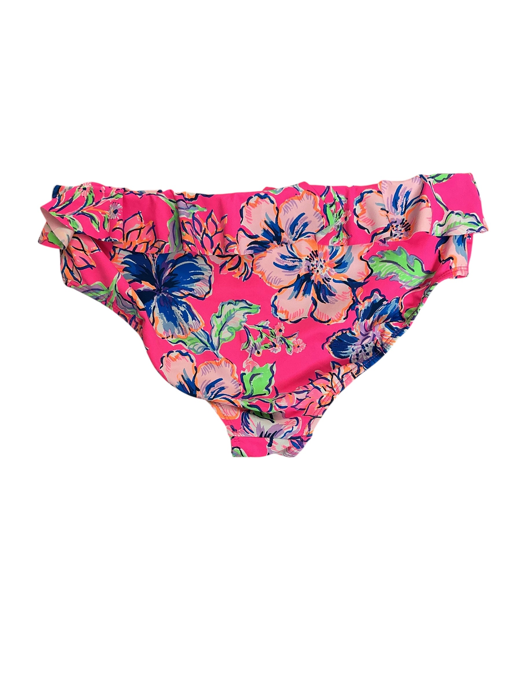 Lilly Pulitzer Kids Girls Lagoon Sarong Hipster Bikini Bottom Mandevilla Baby Paradise Petals - Size 14