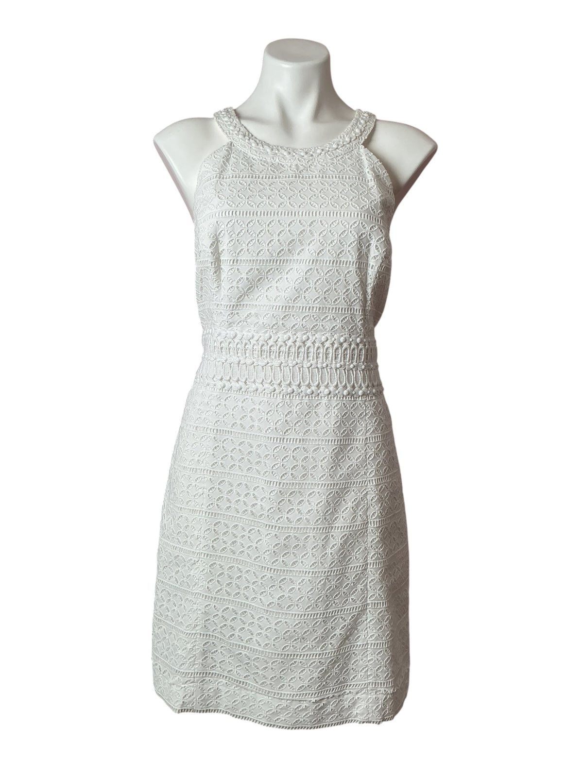 Lilly Pulitzer NWT Ashlyn Shift Dress Resort White Striped Eyelet - Size 14