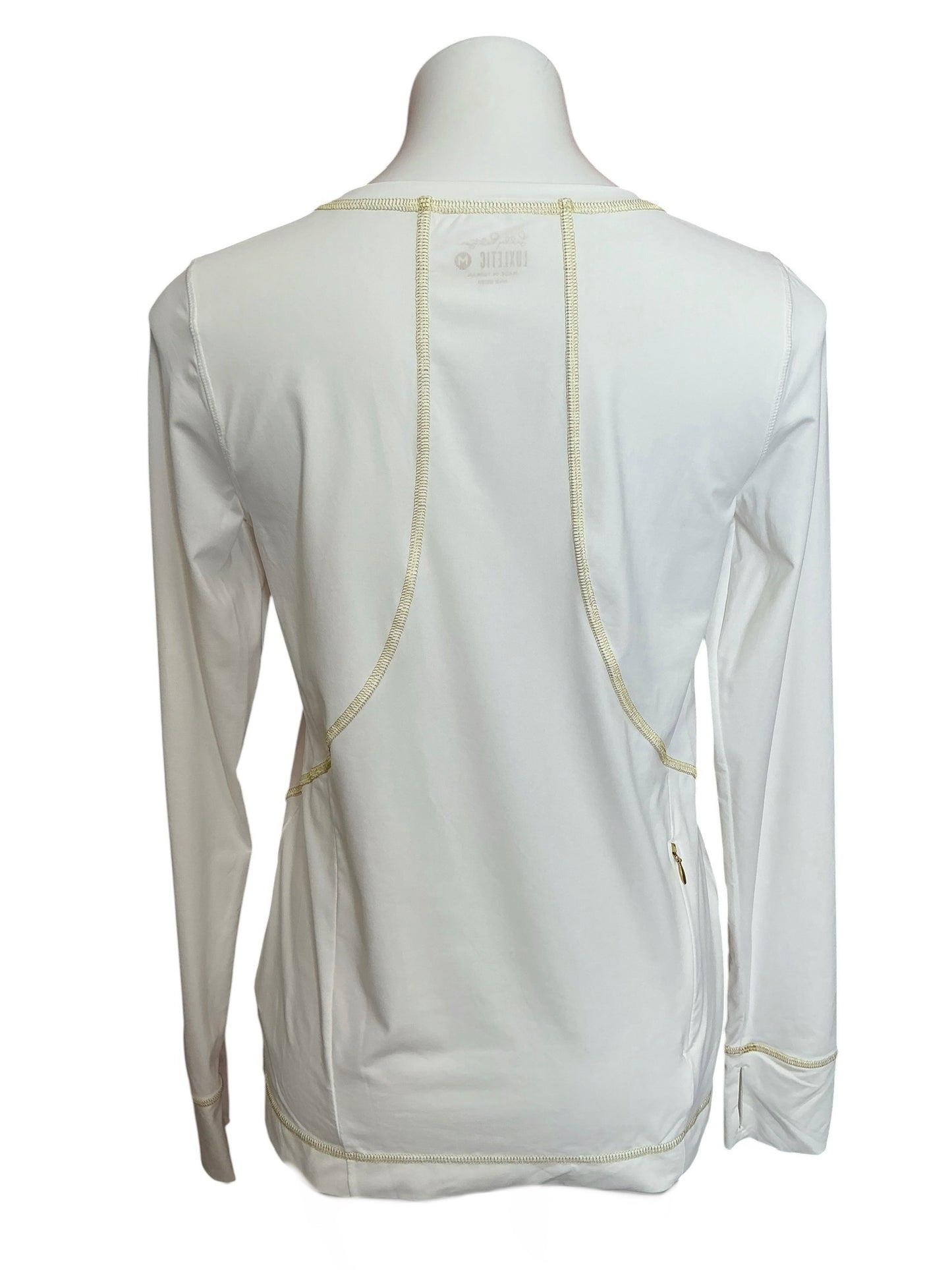 Lilly Pulitzer Luxletic Renay Sunguard Top Resort White - Size M