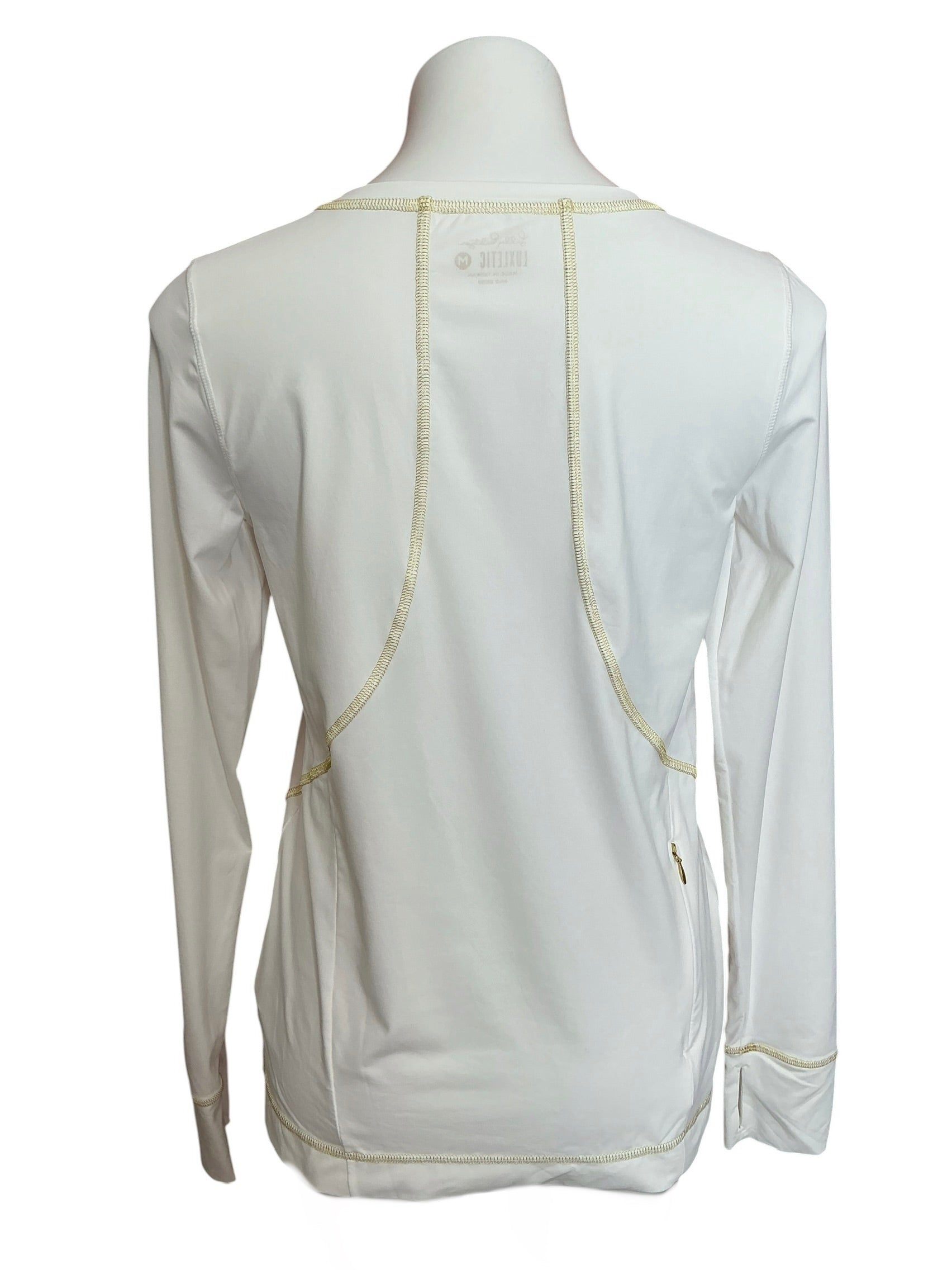 Lilly Pulitzer Luxletic Renay Sunguard Top Resort White - Size M