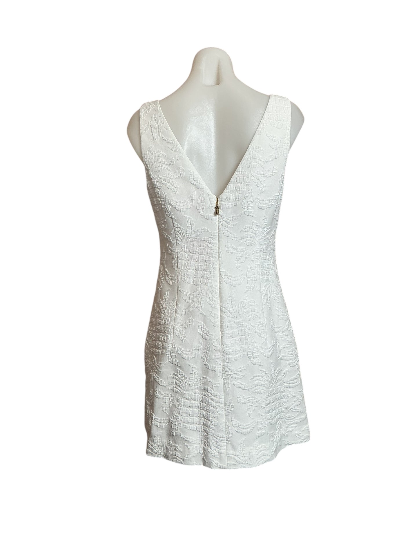 Lilly Pulitzer  Madden Dress - Resort White Pineapple Jacquard - Size 4