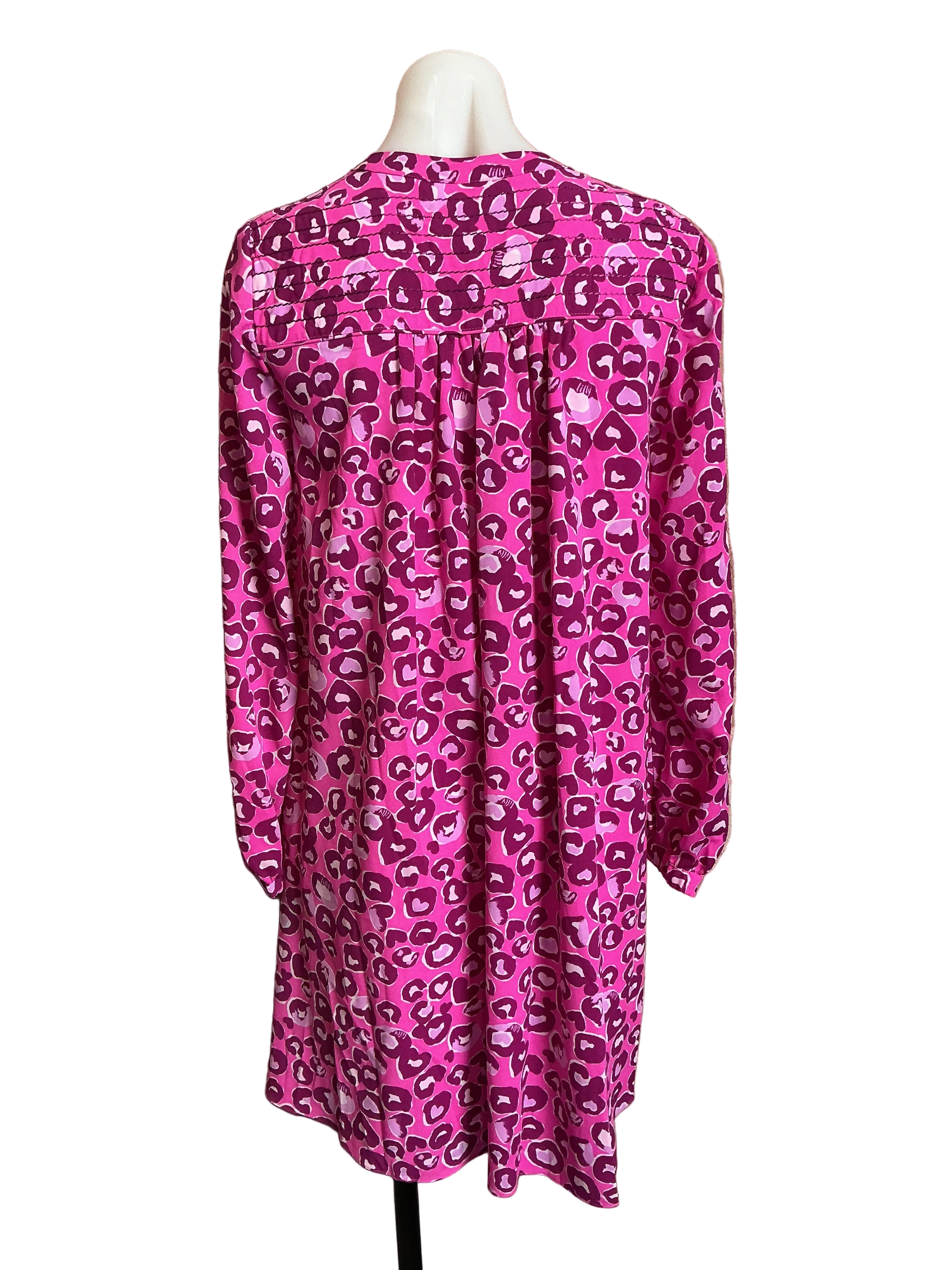 Lilly Pulitzer NWT Brynnly Stretch Dress Mandevilla Pink Dont Be Cheetah - Size 2