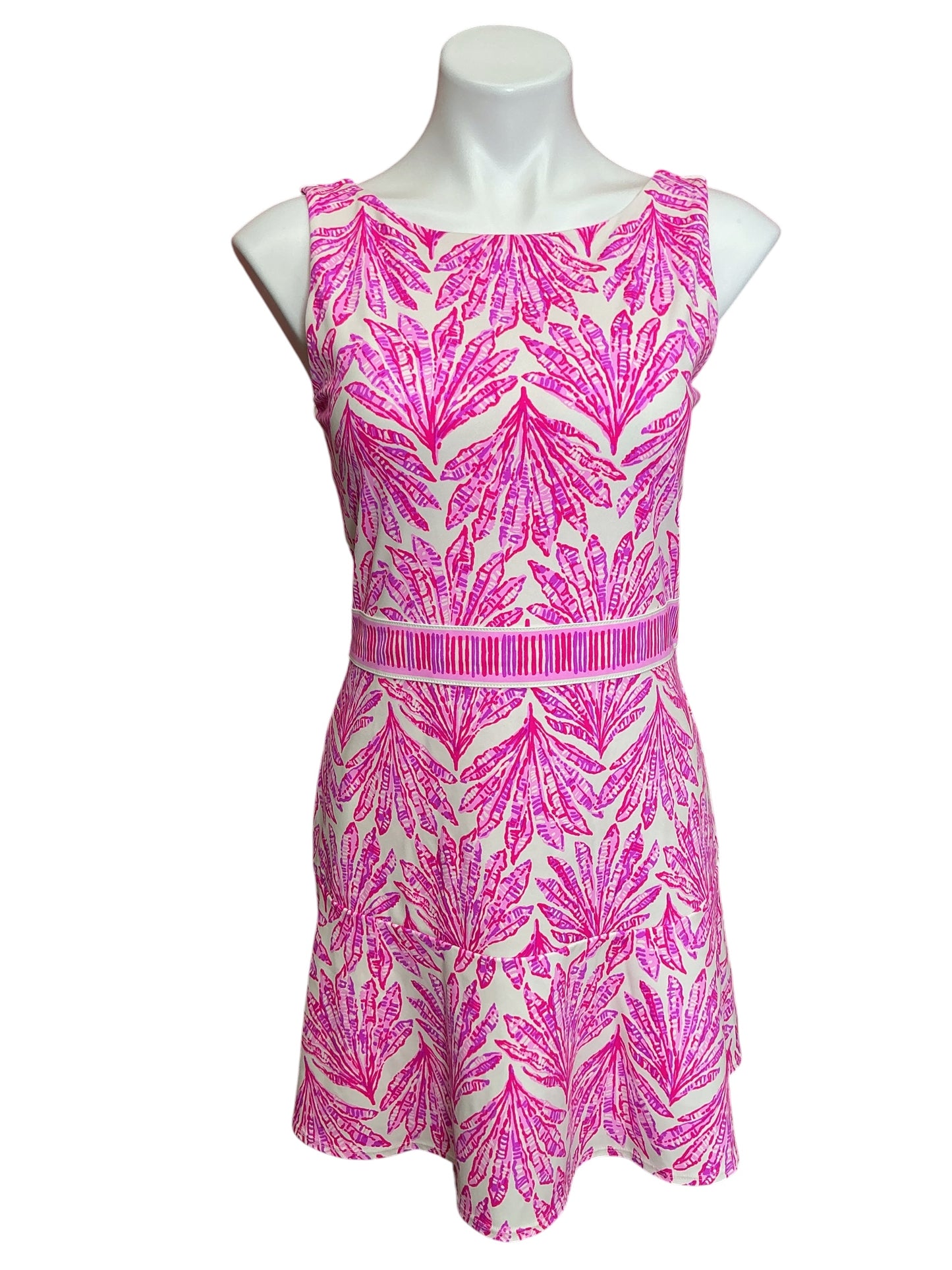 Lilly Pulitzer Luxletic Fresh Squeeze Active Dress Pink Bliss Shady Babe - Size S