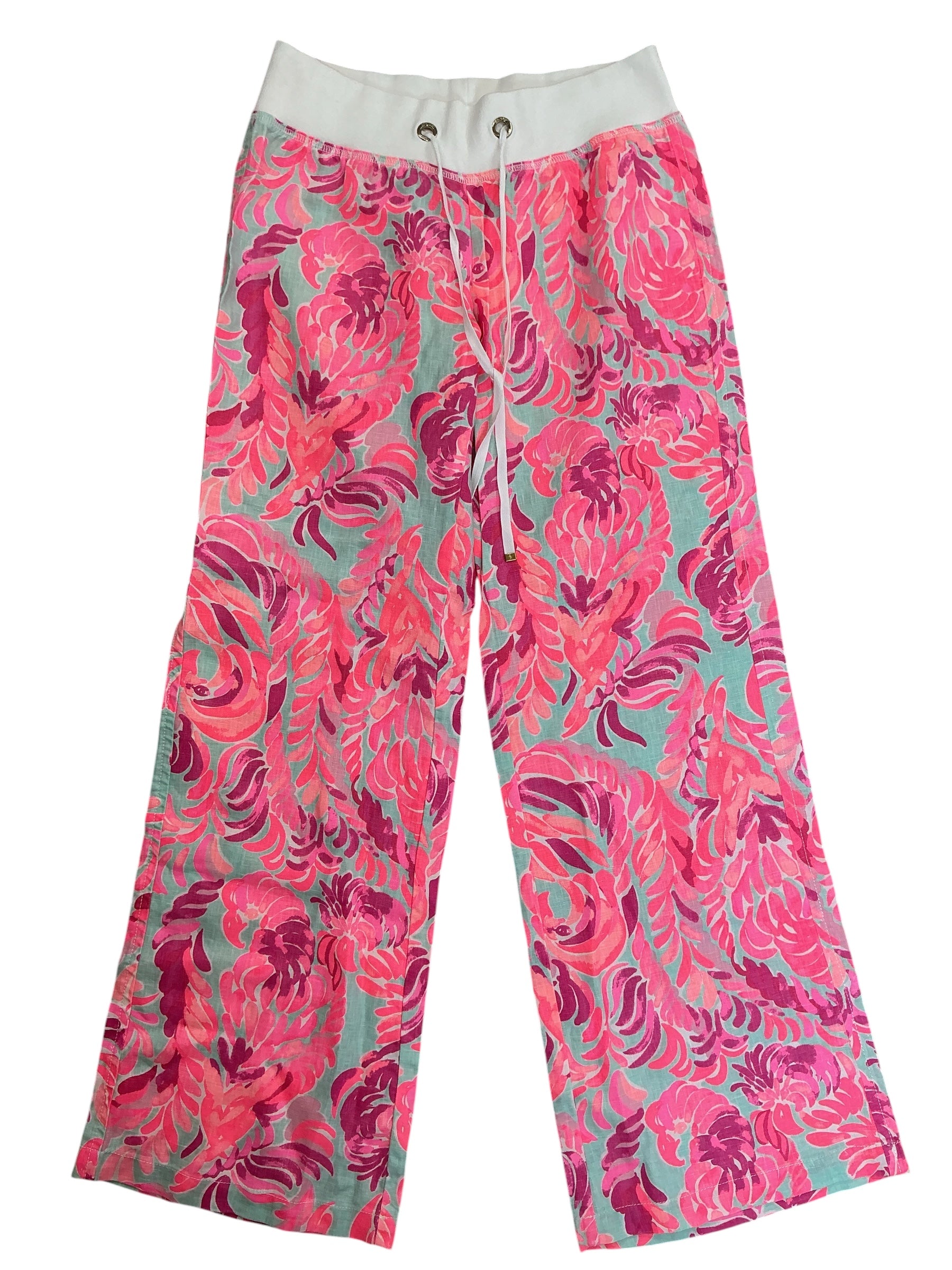 Lilly Pulitzer NWT Beach Pants Poolside Blue Love Birds - Size M