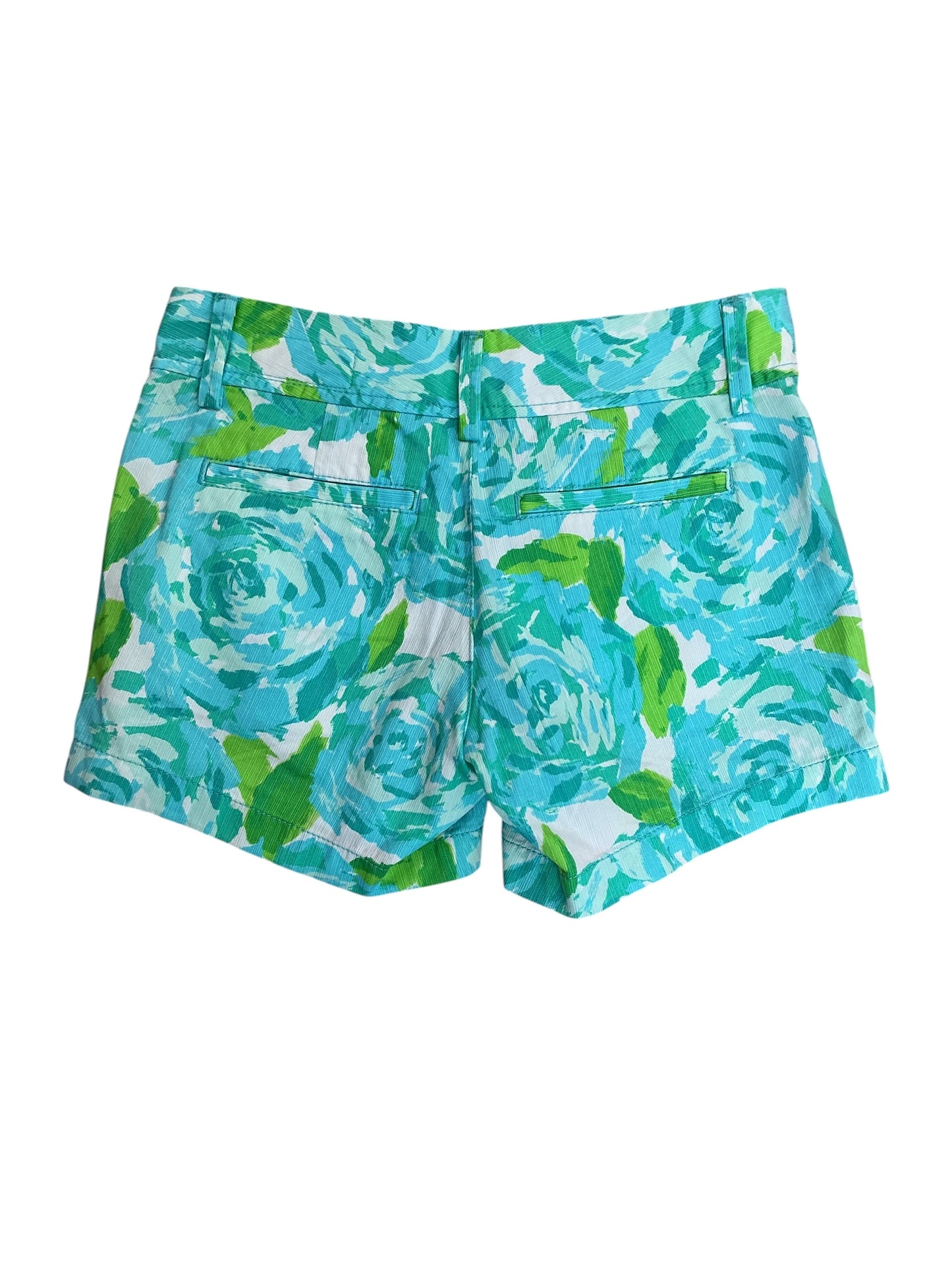 Lilly Pulitzer NWT Callahan Shorts Poolside Blu First Impression Small - Size 000