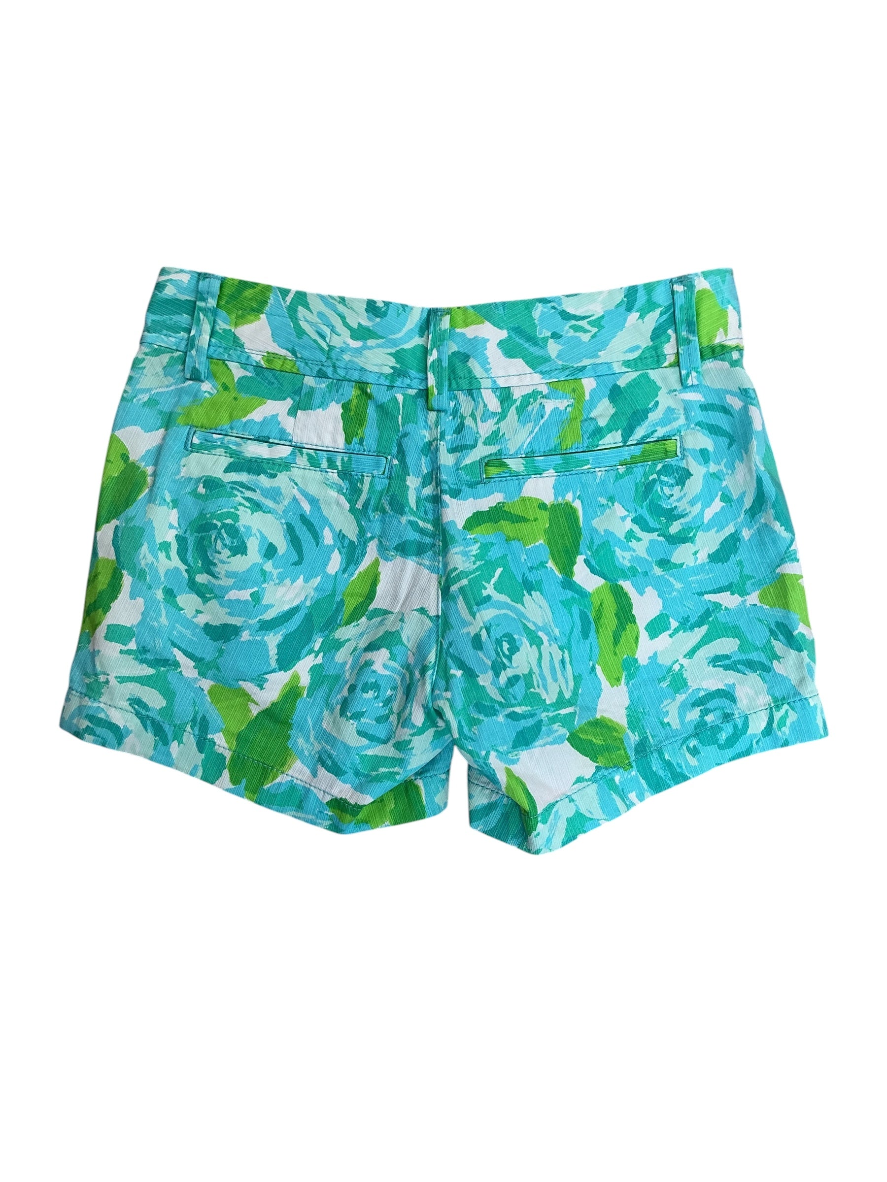 Lilly Pulitzer NWT Callahan Shorts Poolside Blu First Impression Small - Size 000