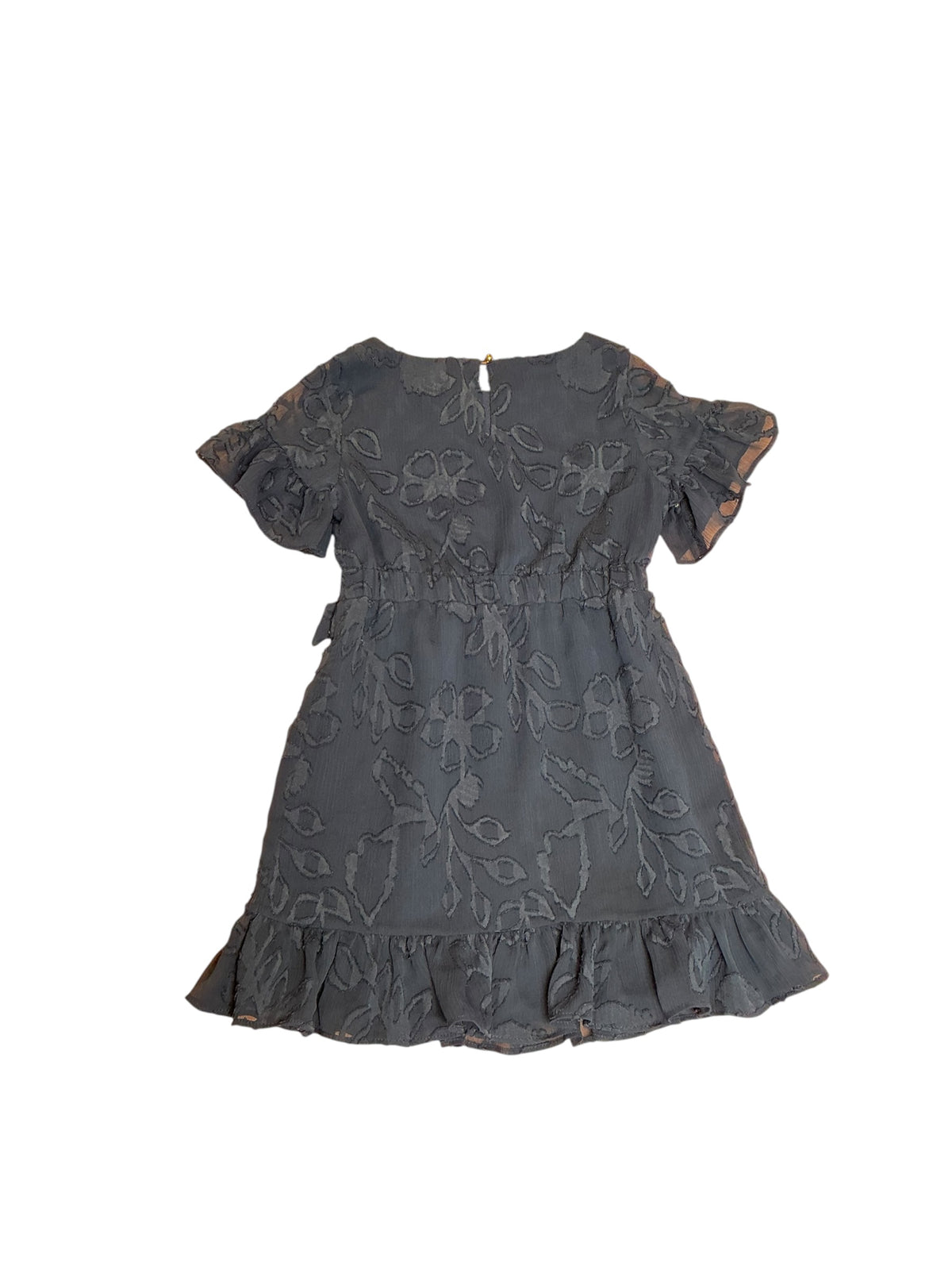 Lilly Pulitzer Girls Mini Darlah Dress Botanical Shadow Clip Chiffon - Size 6