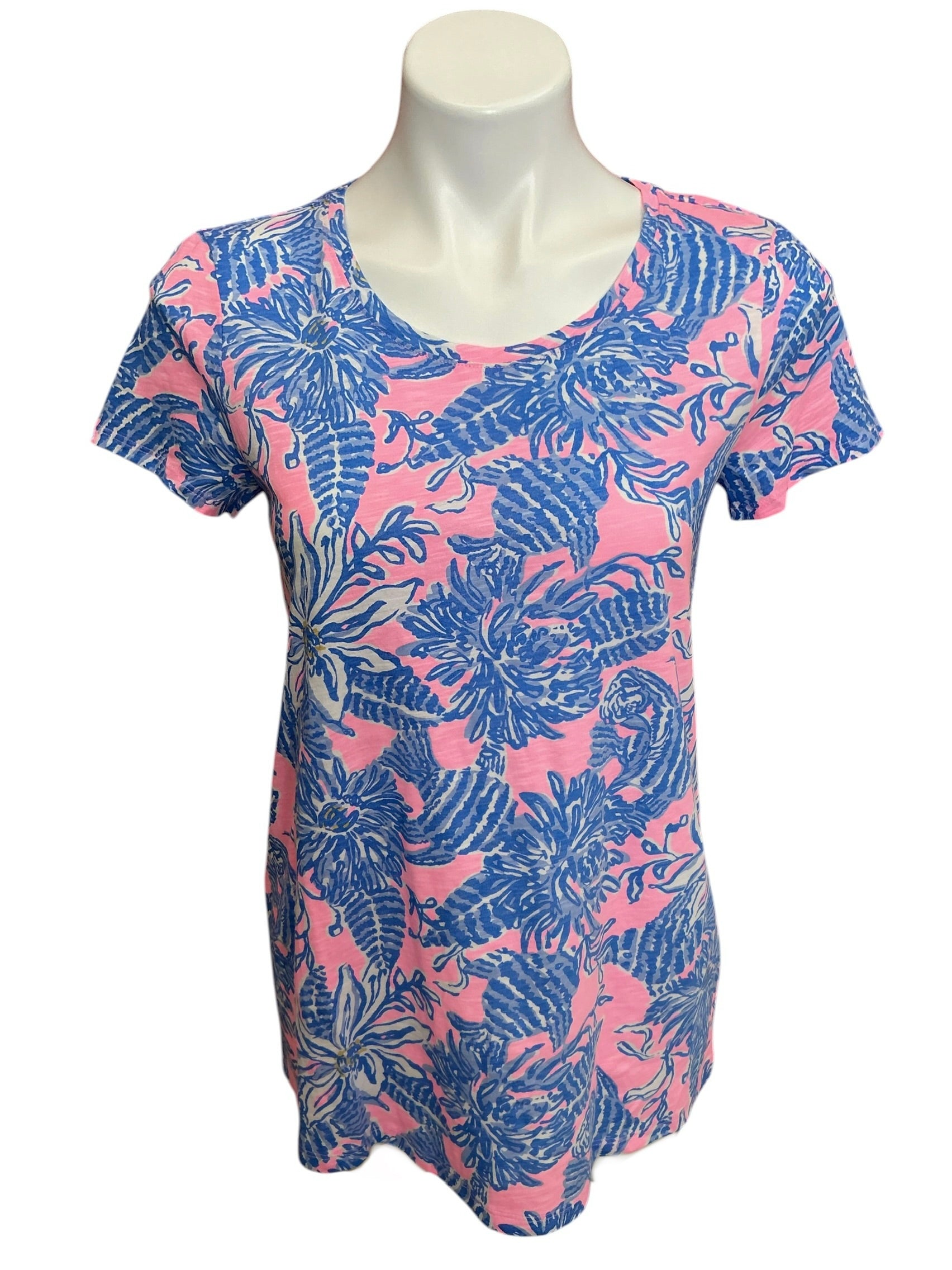 Lilly Pulitzer NWT Etta Scoop-Neck Top Conch Shell Pink Up Scale - Size S