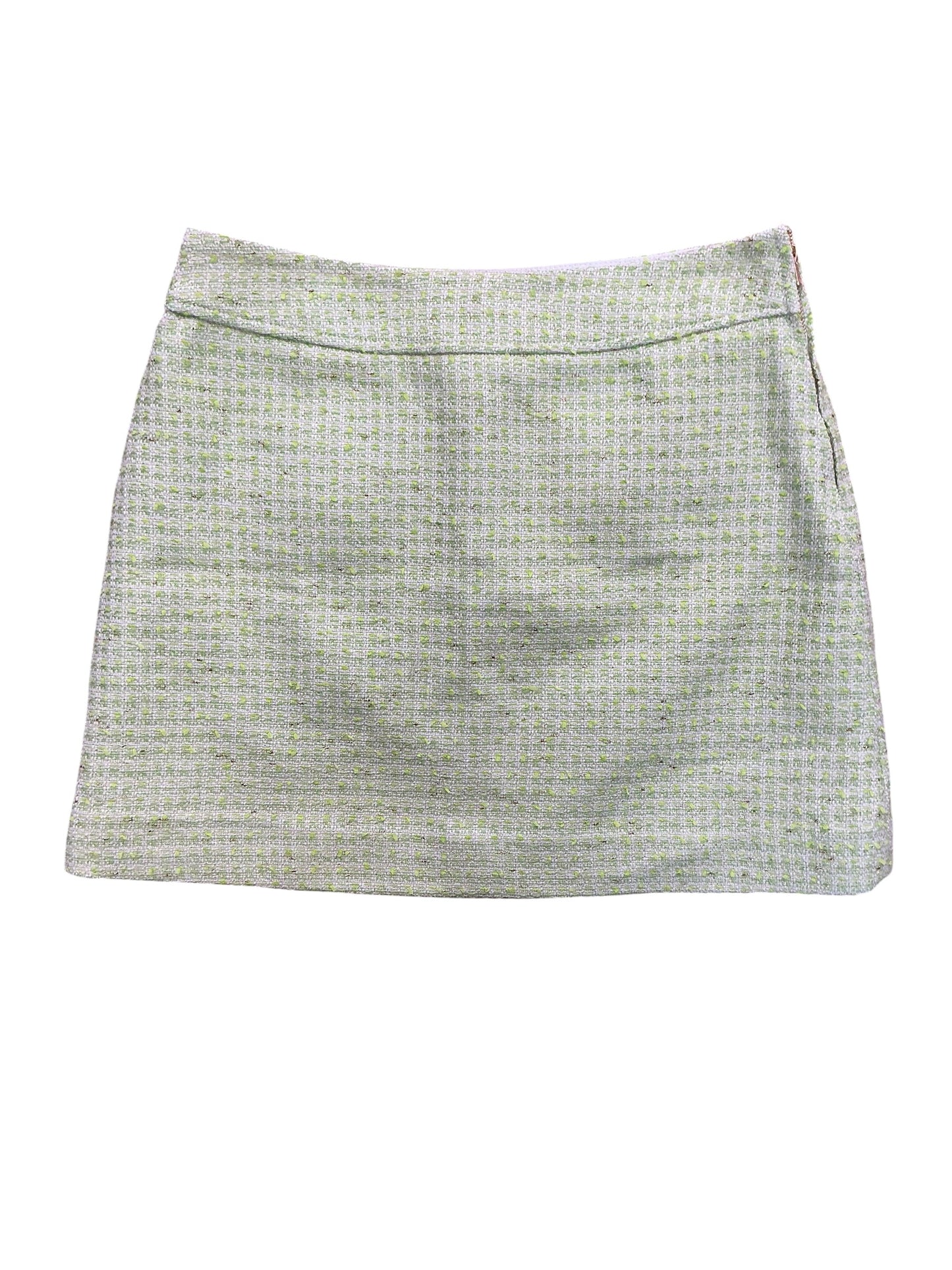 Lilly Pulitzer Sarissa Mini Skirt Crocodile Green Fantasy Boucle - Size 6