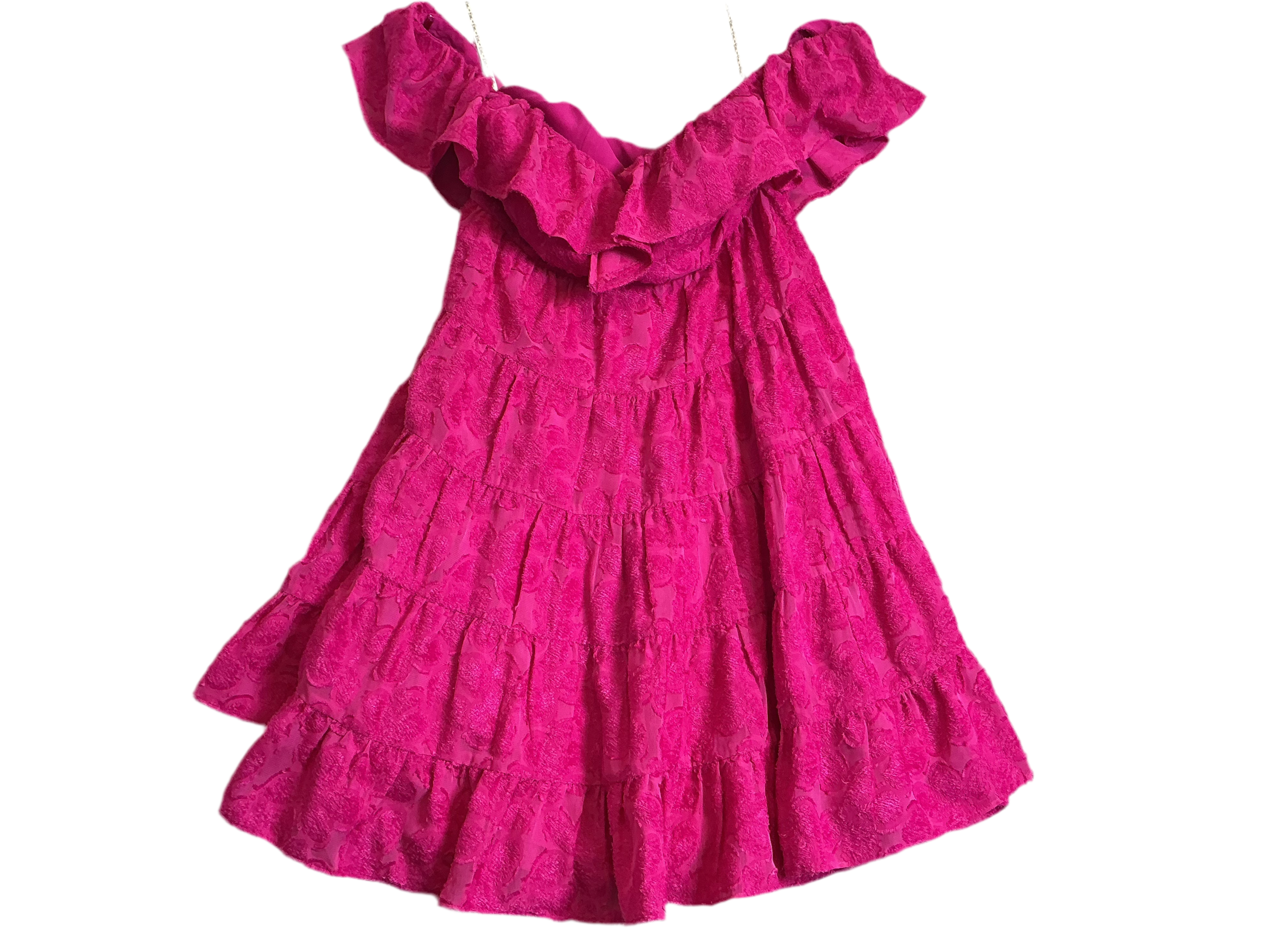 Lilly Pulitzer NWT - Emie Dress - Berry Soirée Chenille Clip Chiffon - Size 4