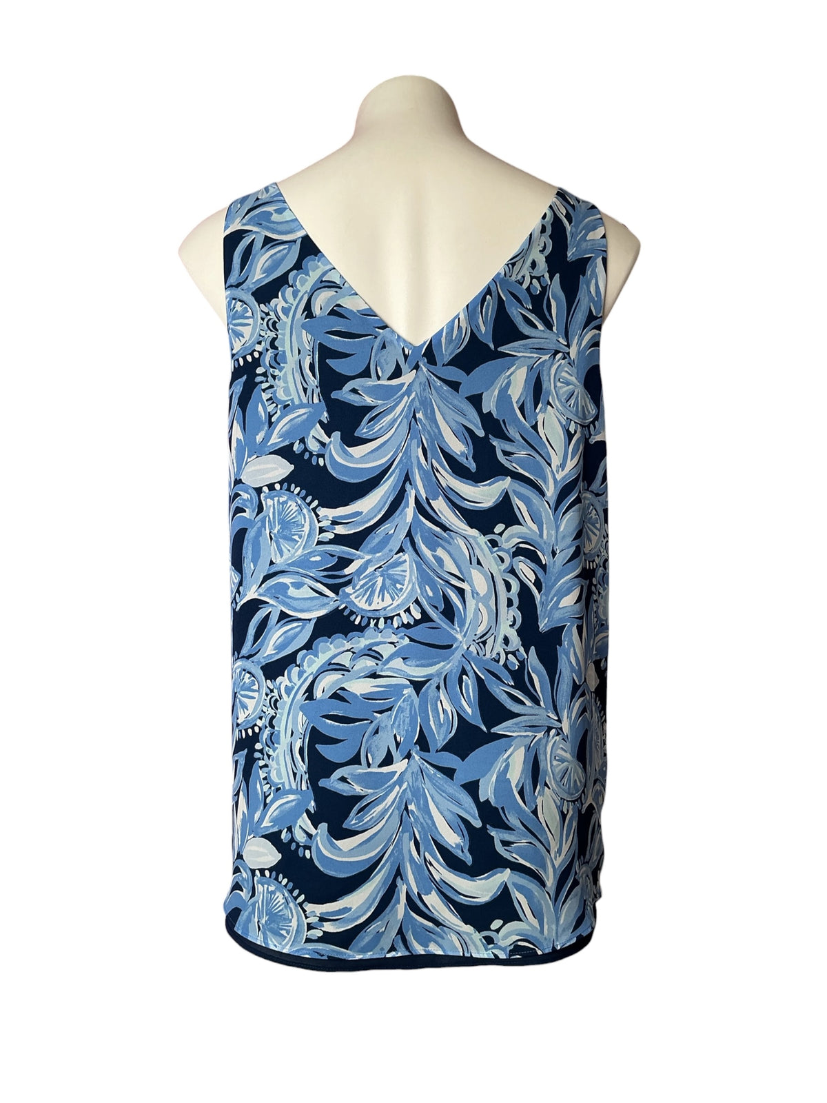 Lilly Pulitzer Florin Reversible V-Neck Top You’re the Zest - Size M