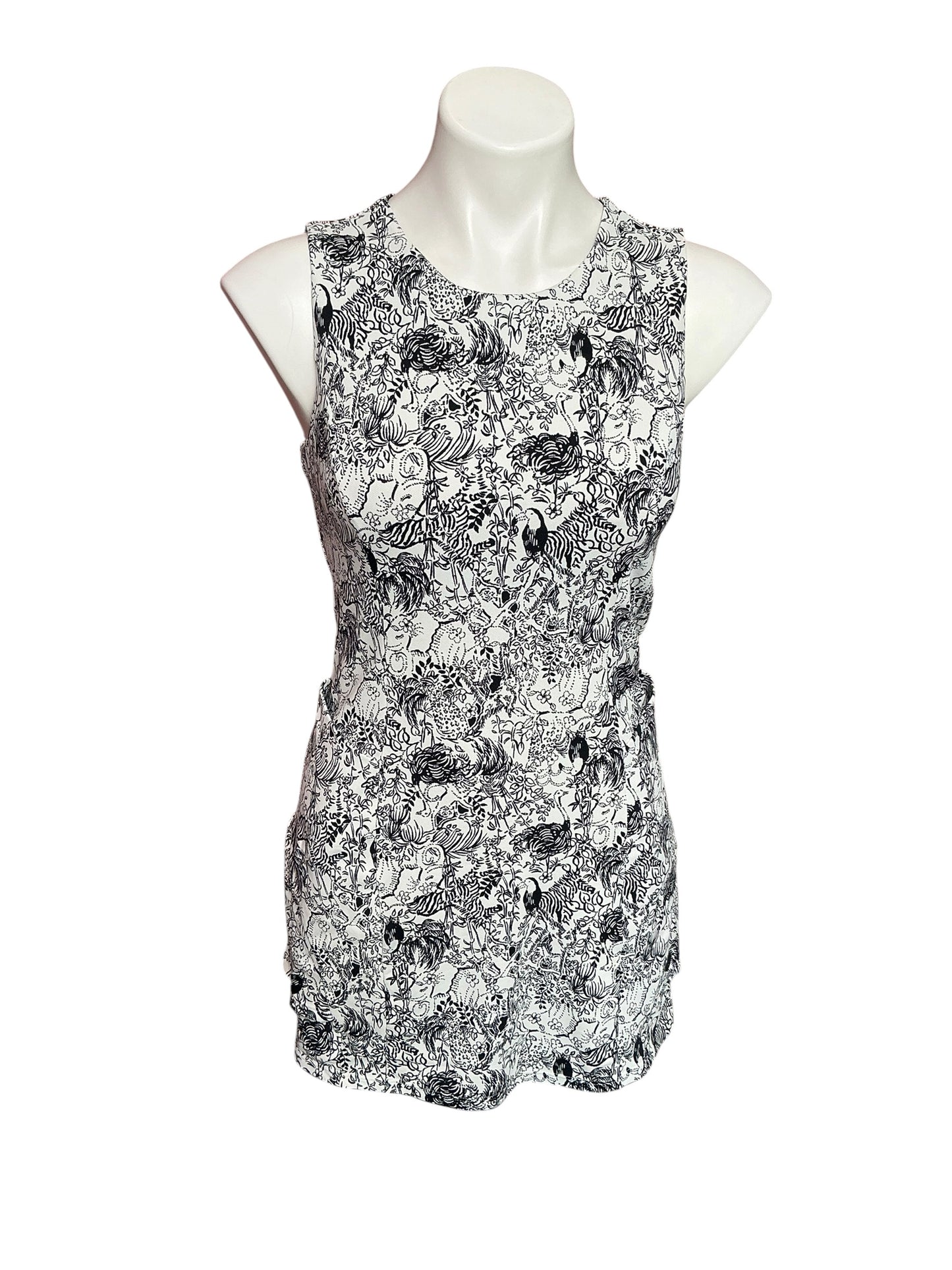 Lilly Pulitzer NWT Emilynn Active Dress UPF 50+ Onyx Animal Magnetism - Size XS