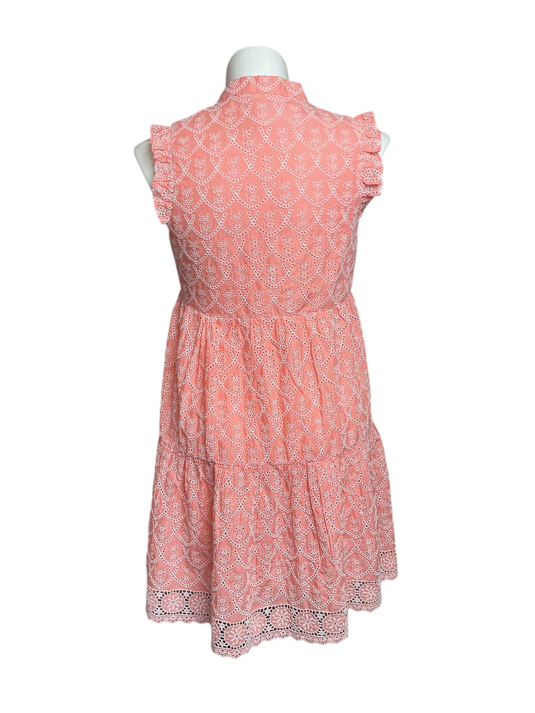 Lilly Pulitzer NWT Briela Dress - Peach Hyacinth Floral Arch Eyelet - Size L