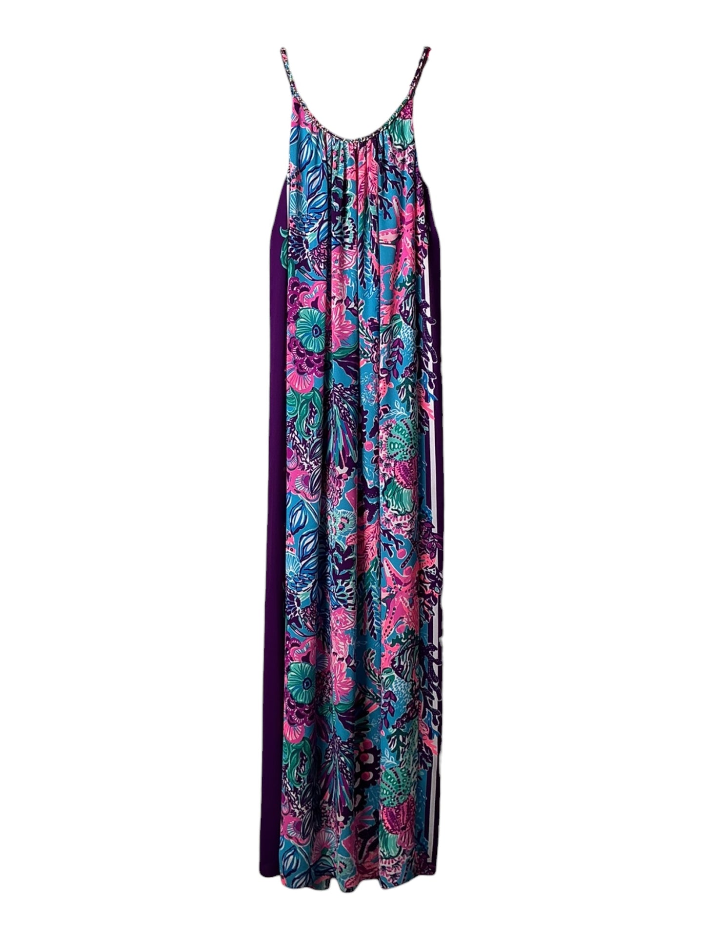 Lilly Pulitzer NWT Hazelyn Maxi Dress Turquoise Oasis Snuba Duba Do Engineered - Size XXS