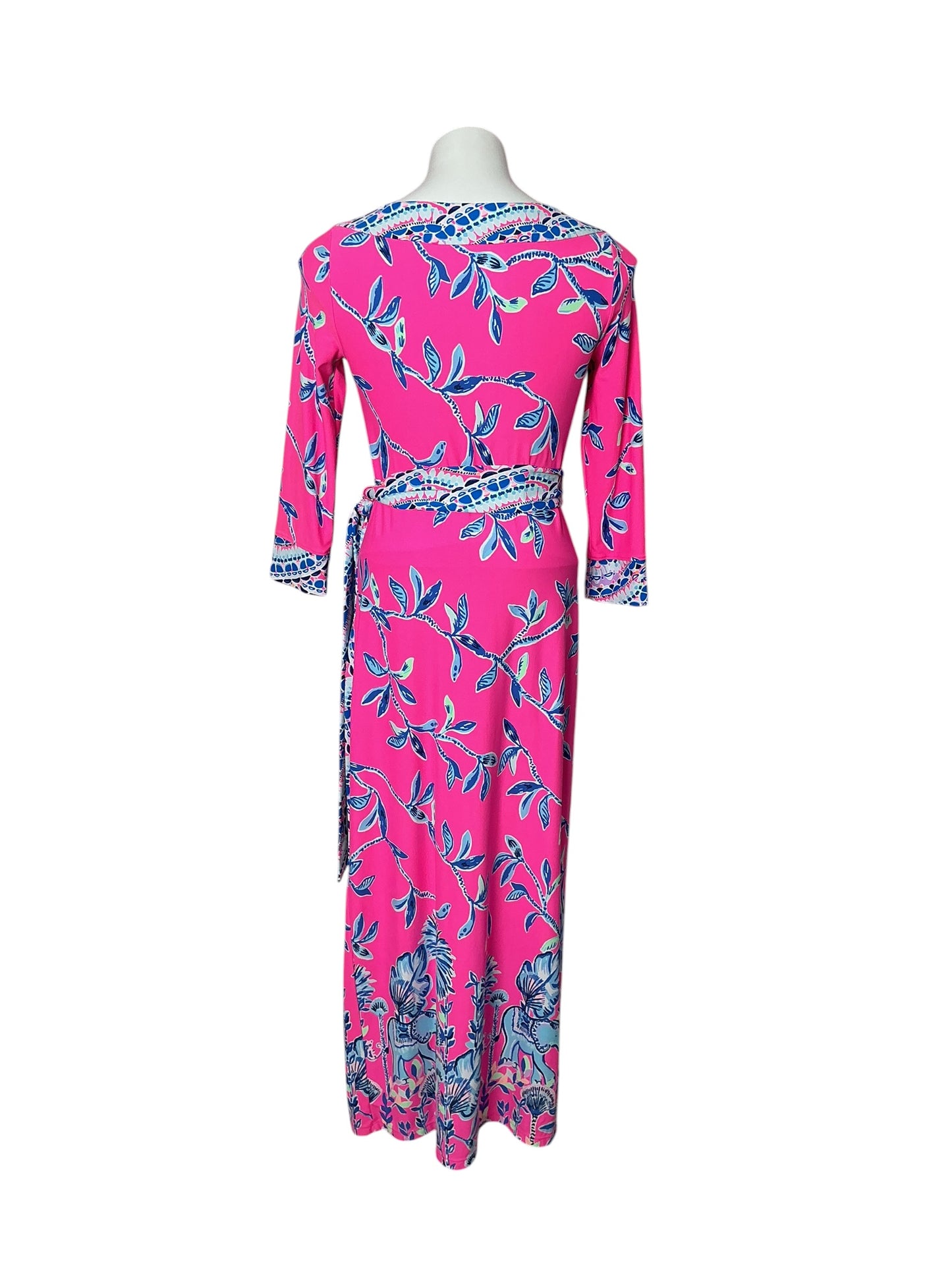 Lilly Pulitzer Carabella ChillyLilly Midi Dress Pink Isle Slathouse Jungle - Size XS