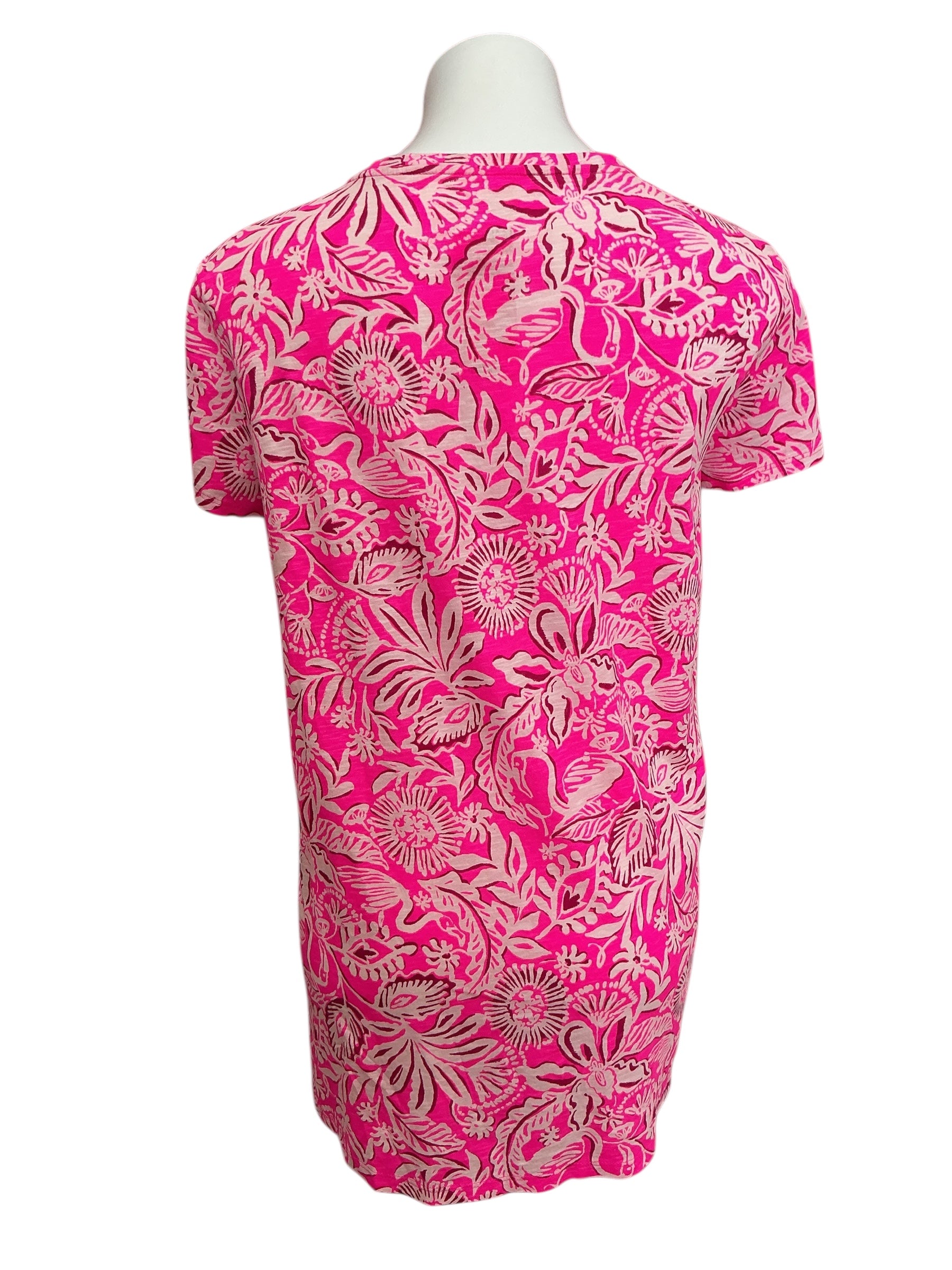 Lilly Pulitzer Etta Scoop Neck Top Absolutely Flamazing - Size XXL