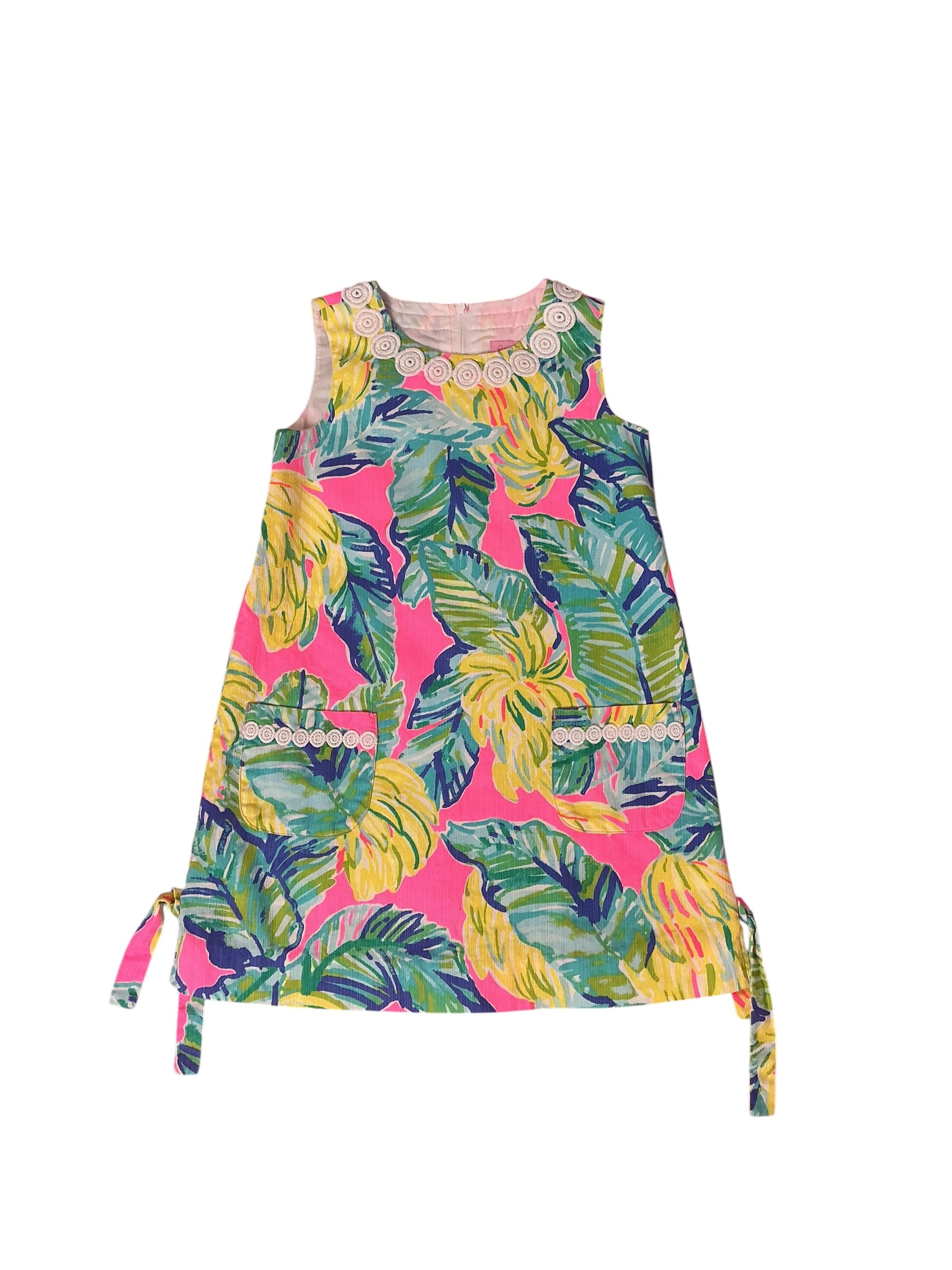 Lilly Pulitzer Girls Little Lilly Classic Shift Dress Local Flavor - Size 5