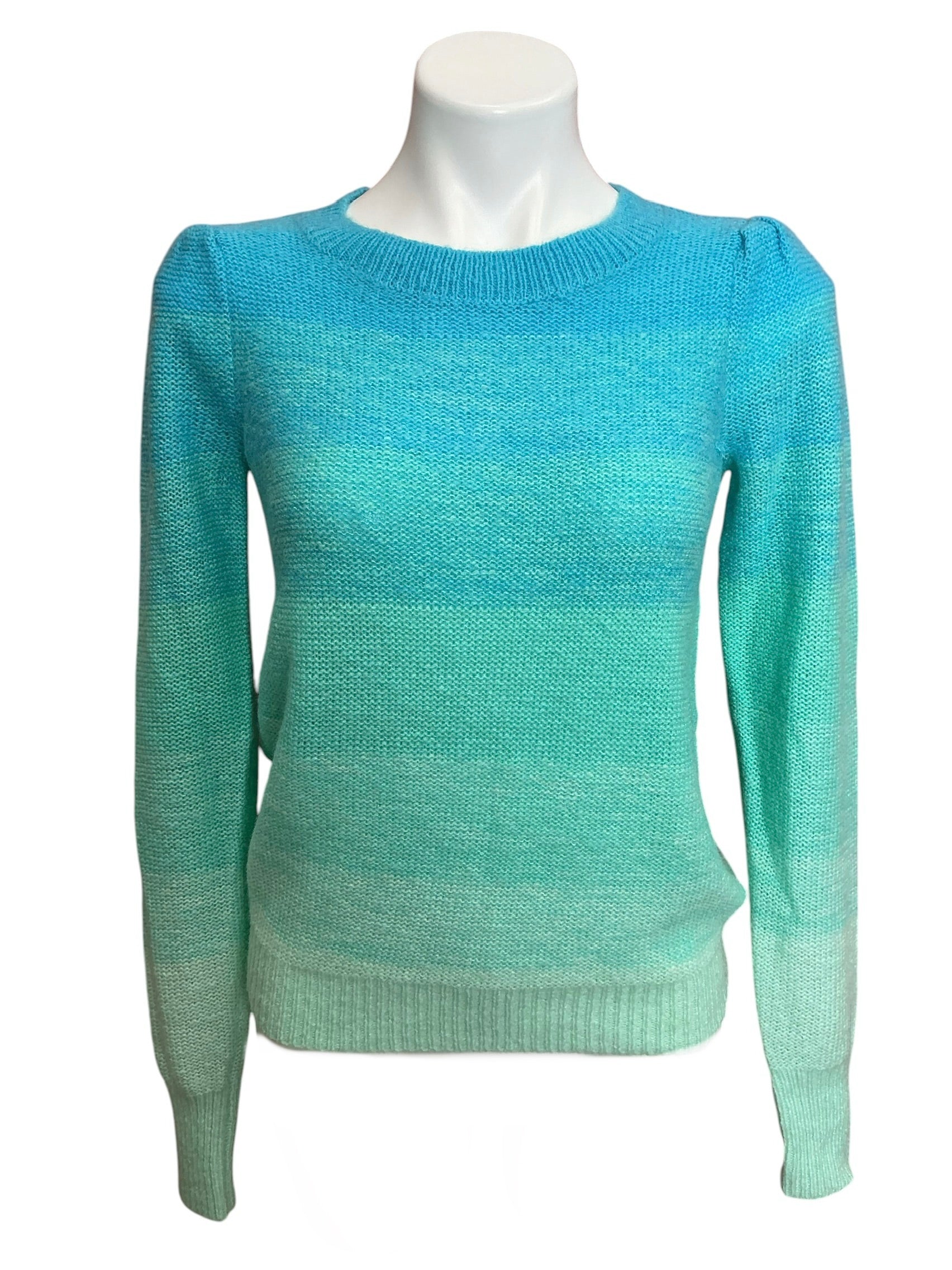 Lilly Pulitzer NWT Olinia Sweater Seabreeze Blue Marled Ombre - Size XS