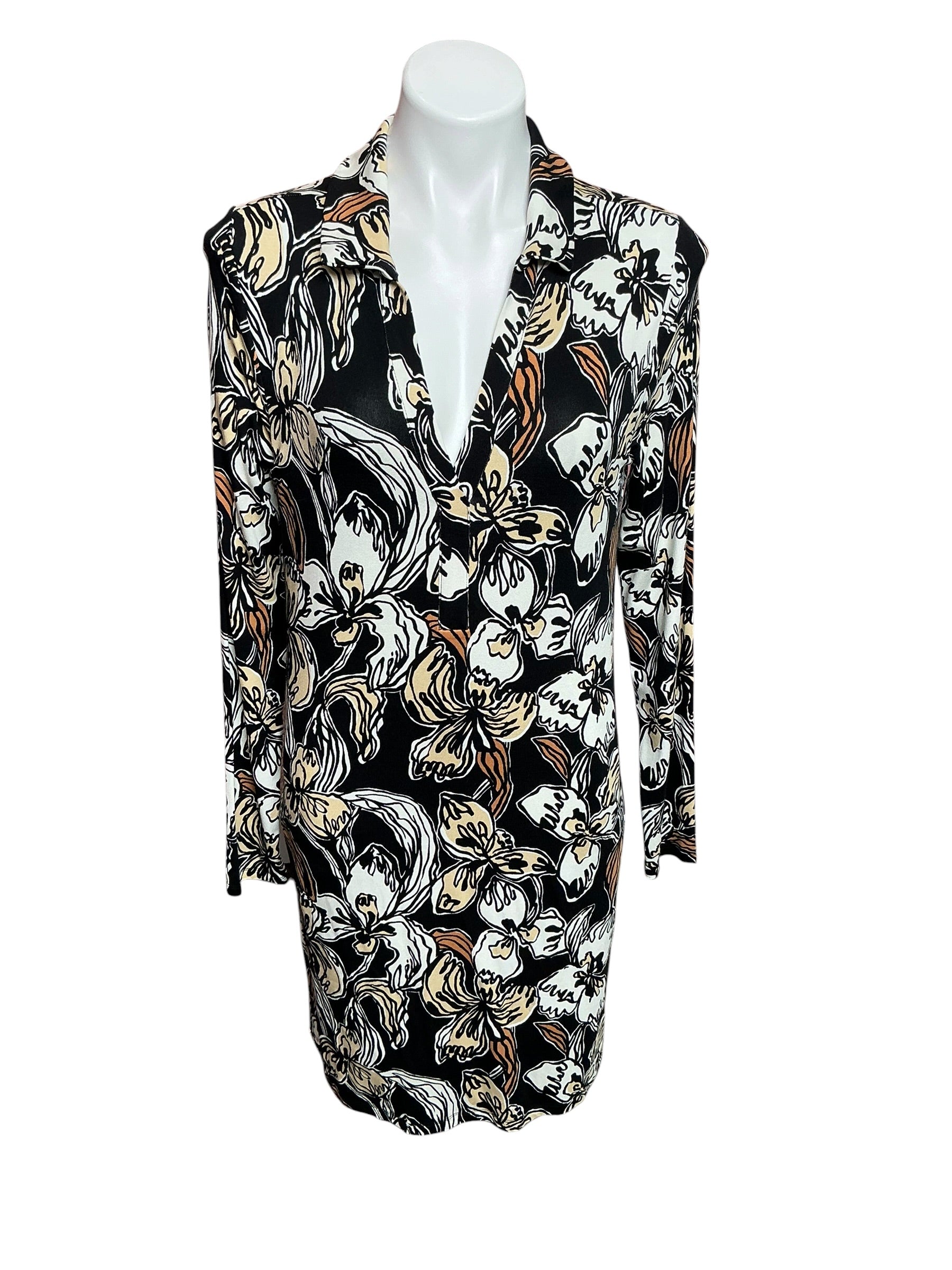 Lilly Pulitzer NWT Alalynn Long Sleeve Romper Onyx Irisistable - Size M