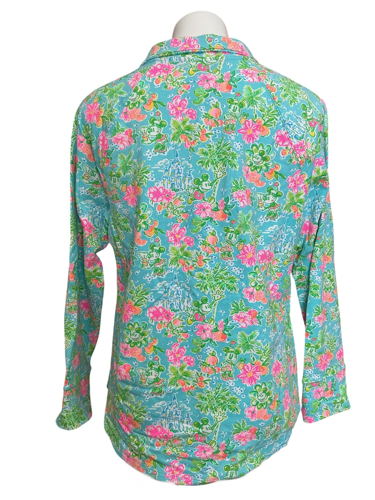 Lilly Pulitzer X Disney NWT Skipper Popover Top Blue Ibiza Lilly Loves Disney - Size XL