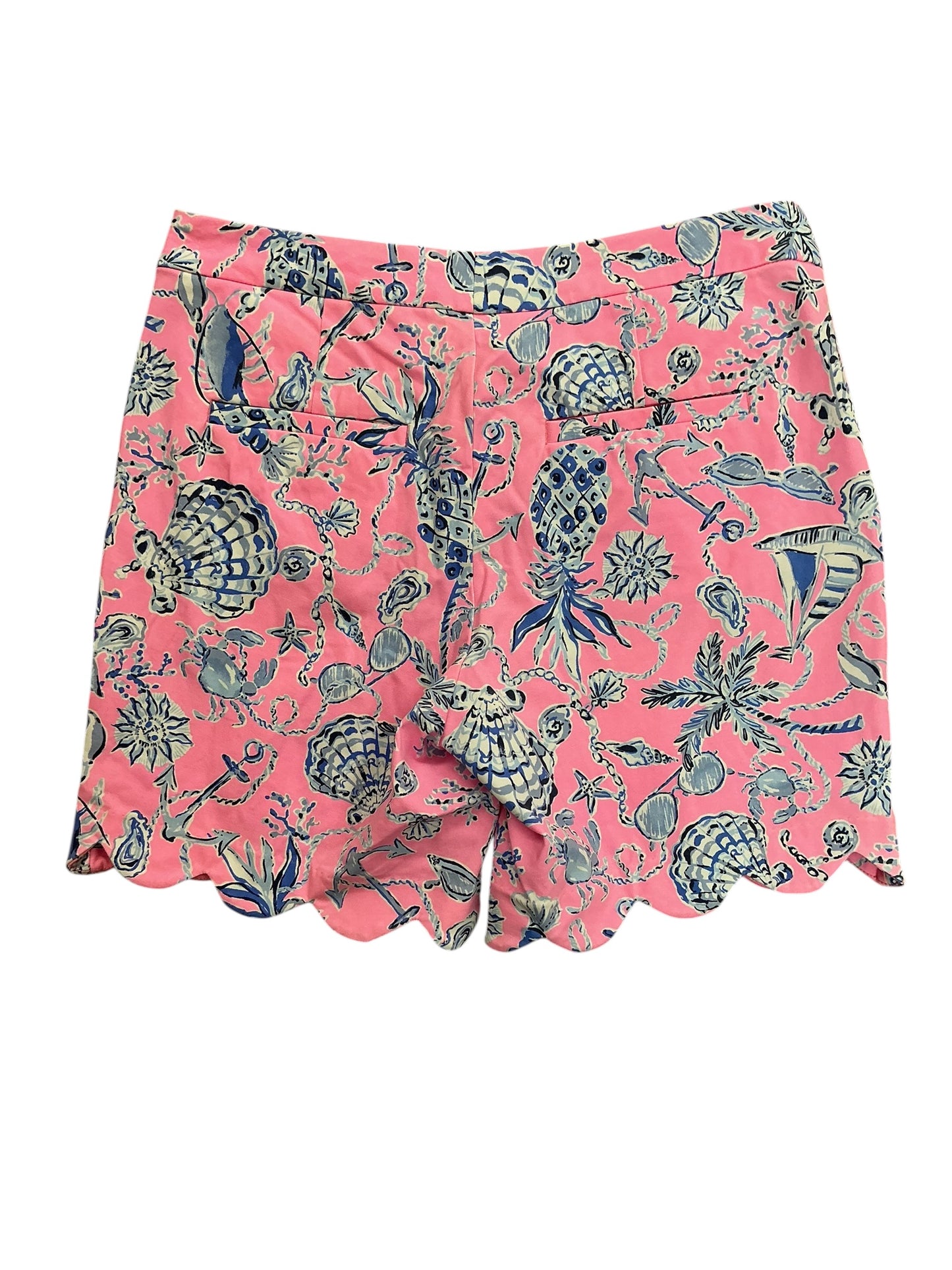 Lilly Pulitzer Reggie Knit Shorts Rousseau Pink Barefoot Beachcombers - Size 6